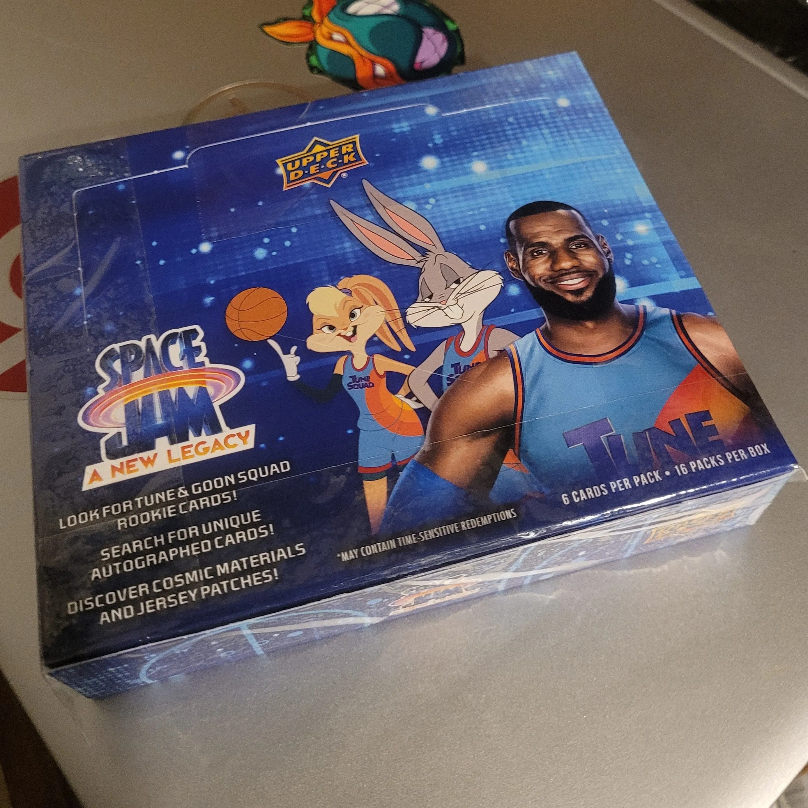 Product image for Open Box Upper Deck Space Jam 2021 A New Legacy Hobby Box ALL 20 packs Opened 100+ Cards