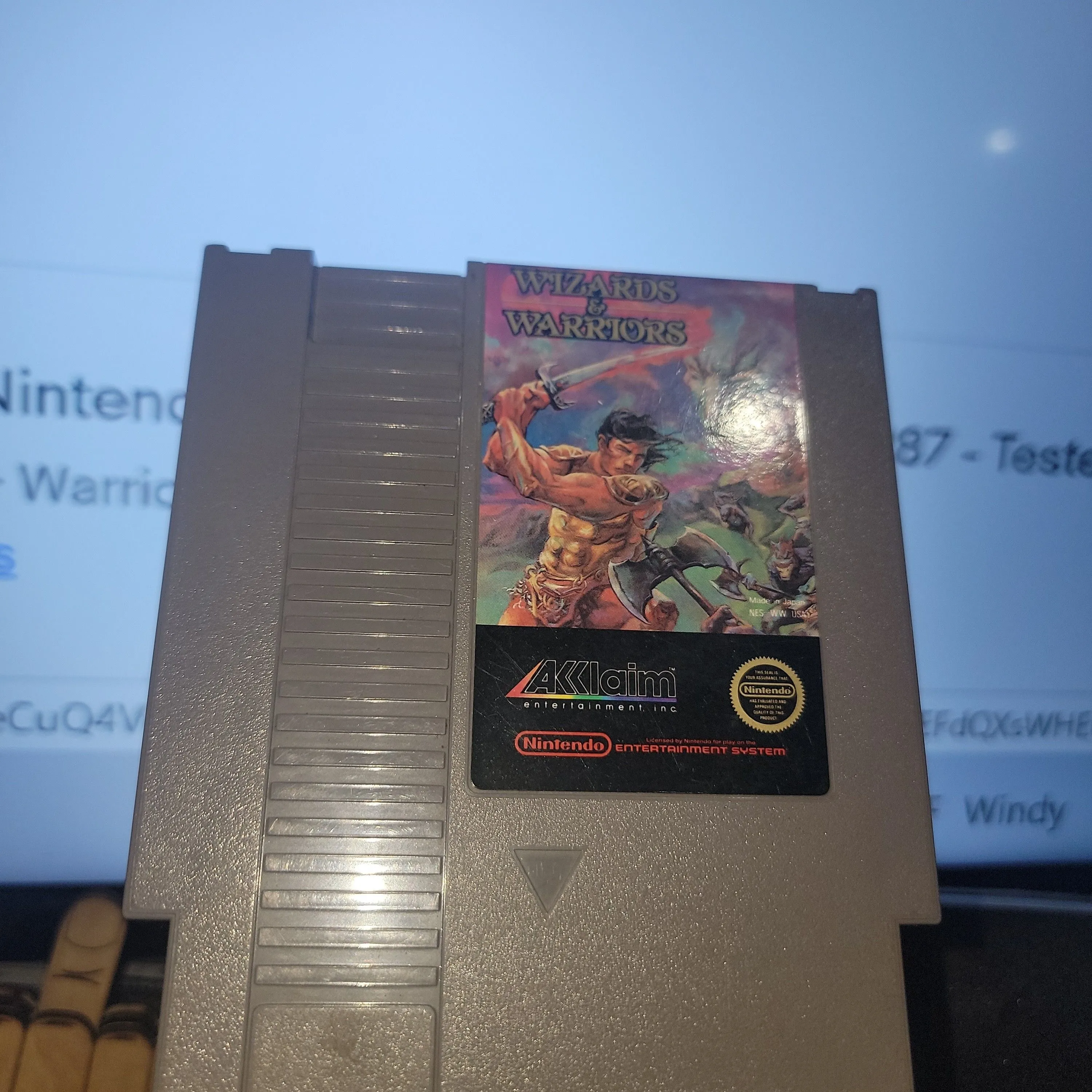 Product image for Wizards and Warriors NES 