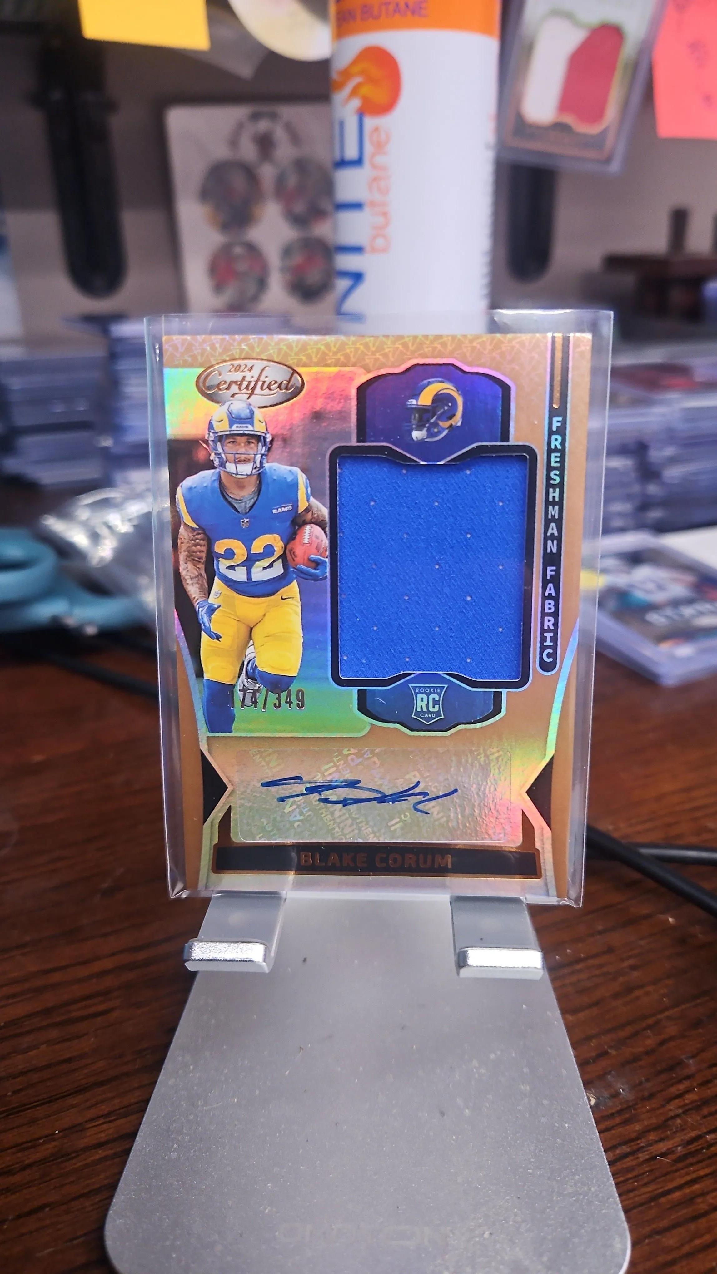 Product image for Blake Corum Rookie Patch Auto #d 174/349..2024 Certified  Freshman Fabric RPA.....Rams