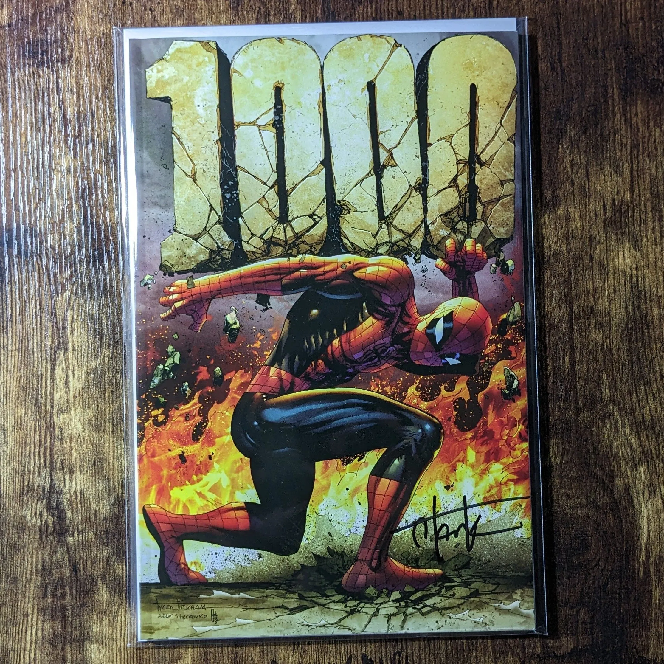 Product image for Amazing Fantasy #1000 NYCC Kirkham signed virgin