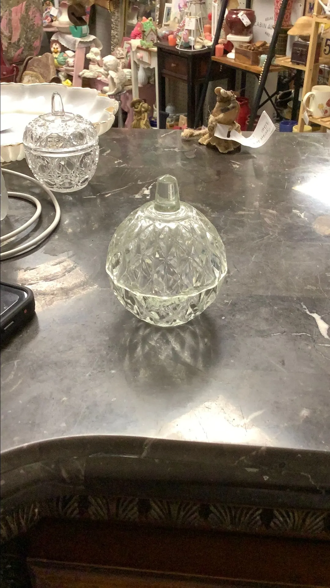 Product image for Clear glass trinkets dish