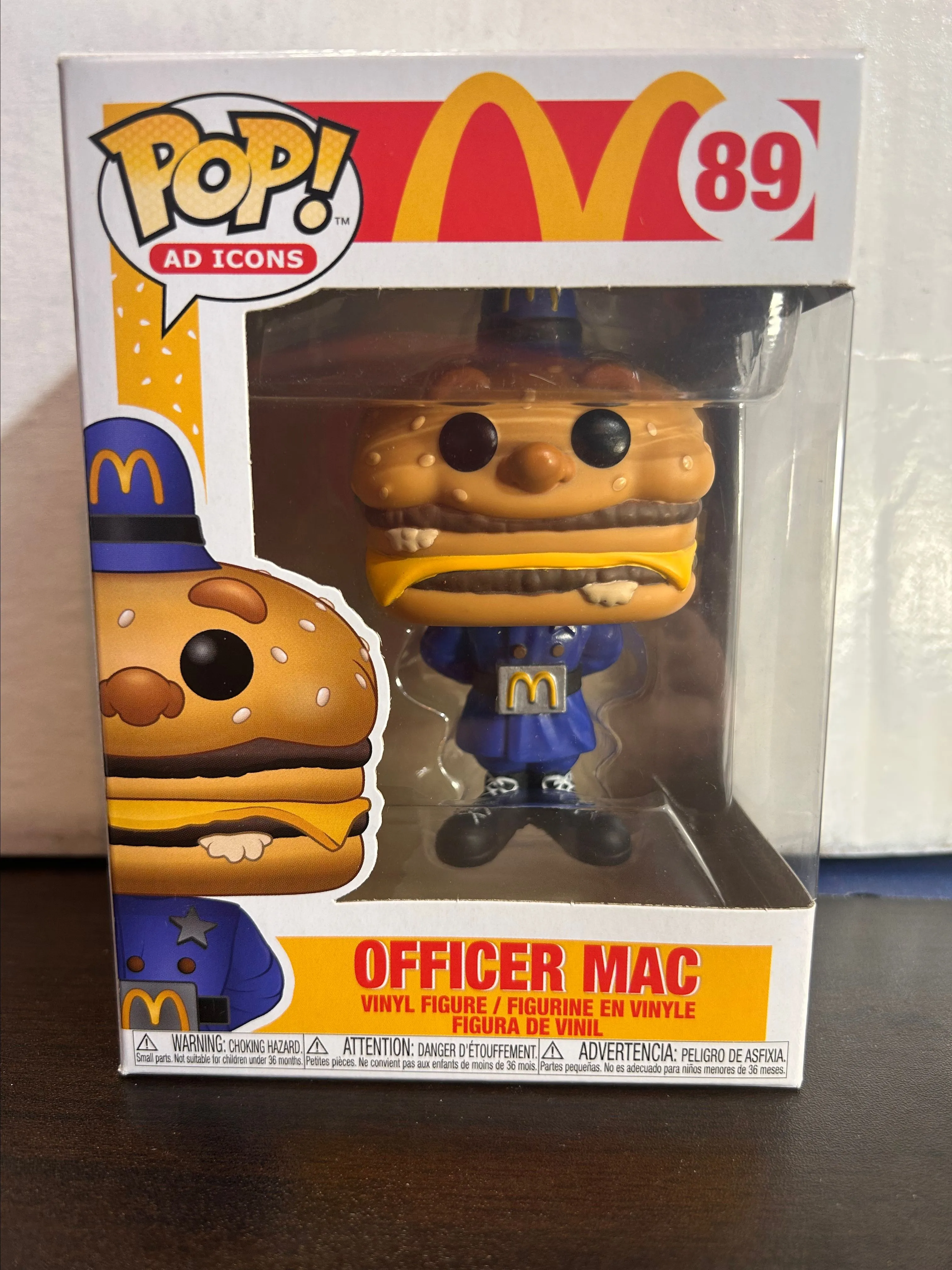 Product image for Officer Mac McDonald's Ad Icons Funko Pop 89 With Protector