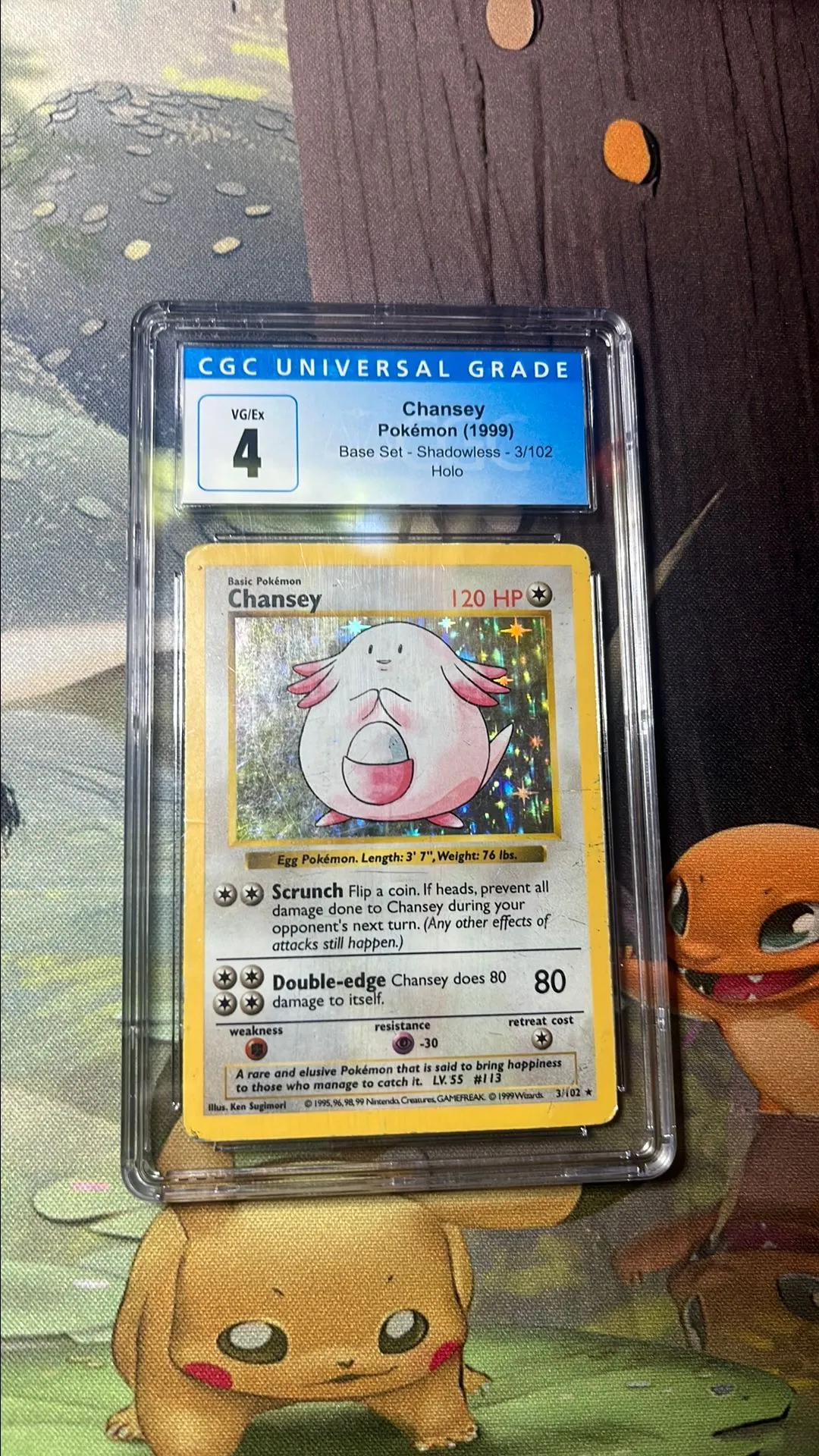 Product image for CGC 4 - Chansey Shadowless Holo Base Set