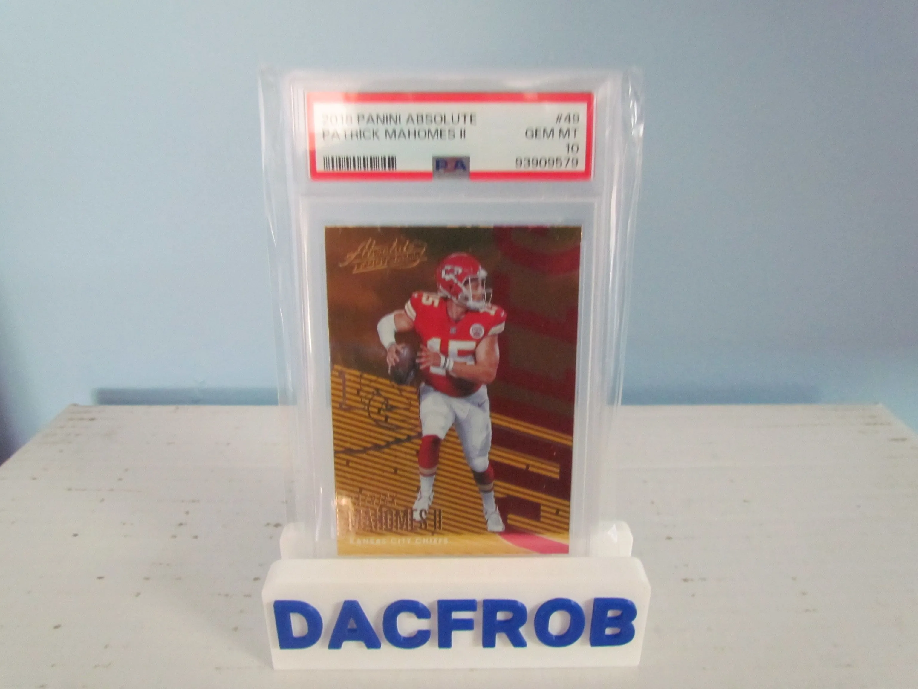 Product image for 2018 ABSOLUTE GOLD PATRICK MAHOMES PSA 10