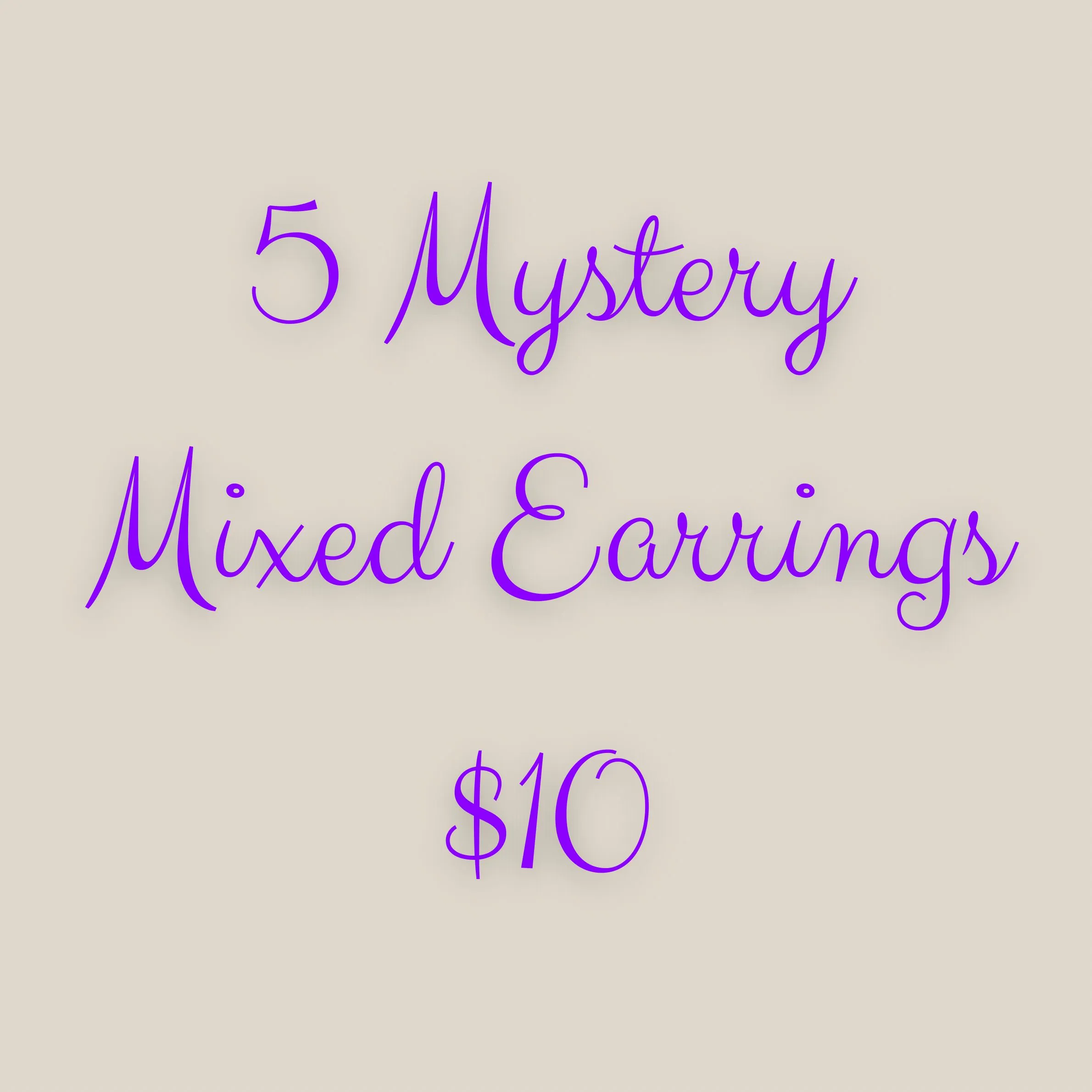 Product image for Mystery 5 Pack Mixed Earrings Bundle