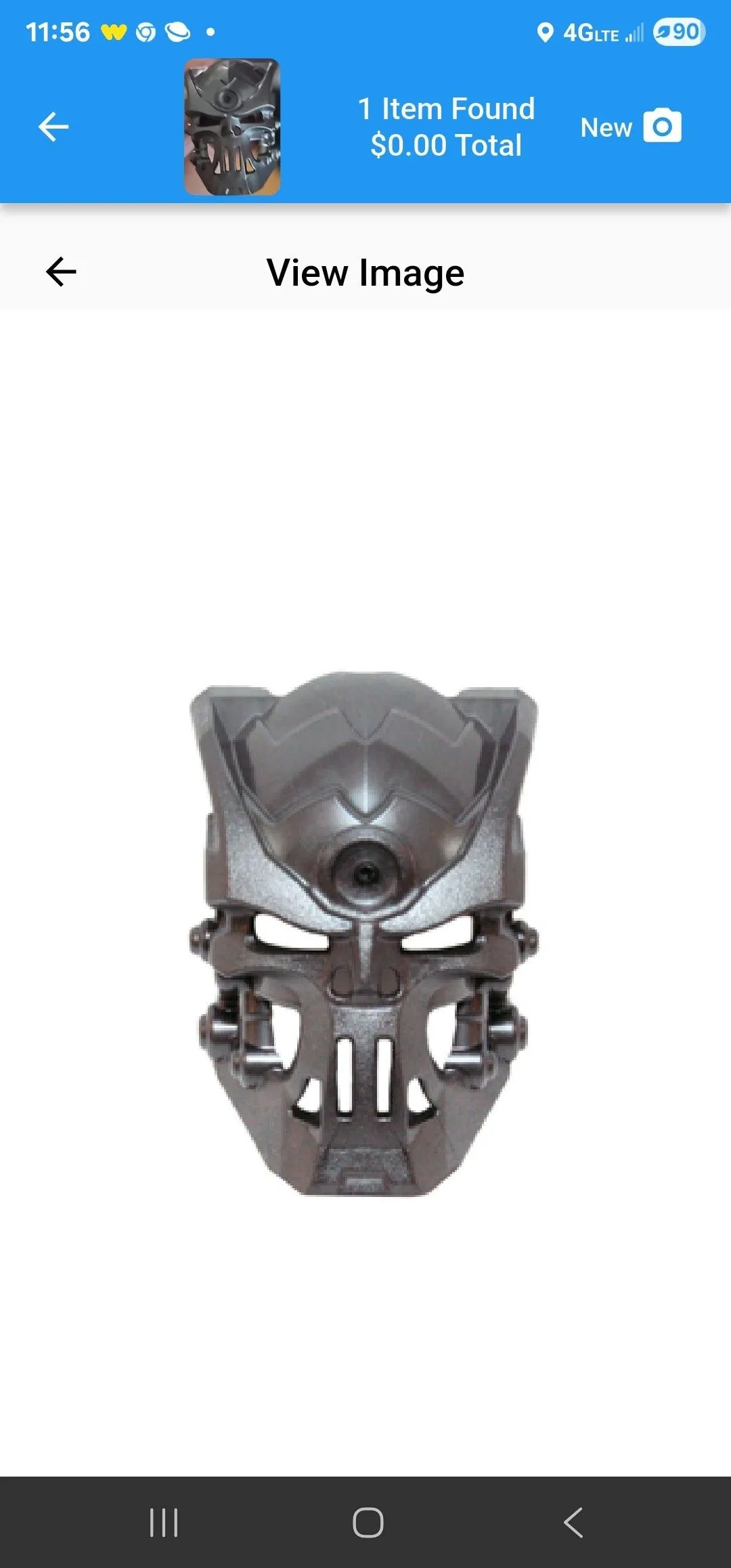 Product image for bionicle mask skull wide bl#20476