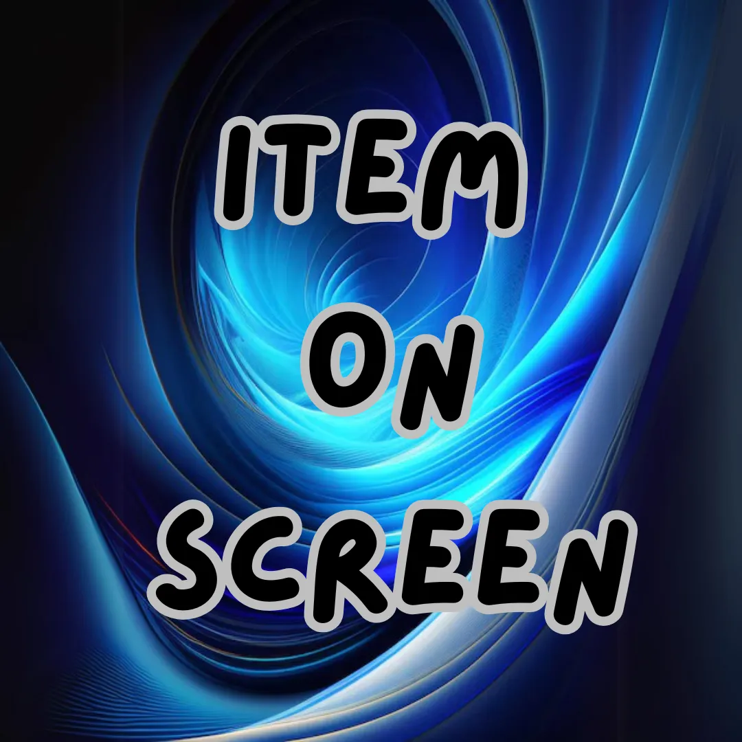 Product image for Item On Screen