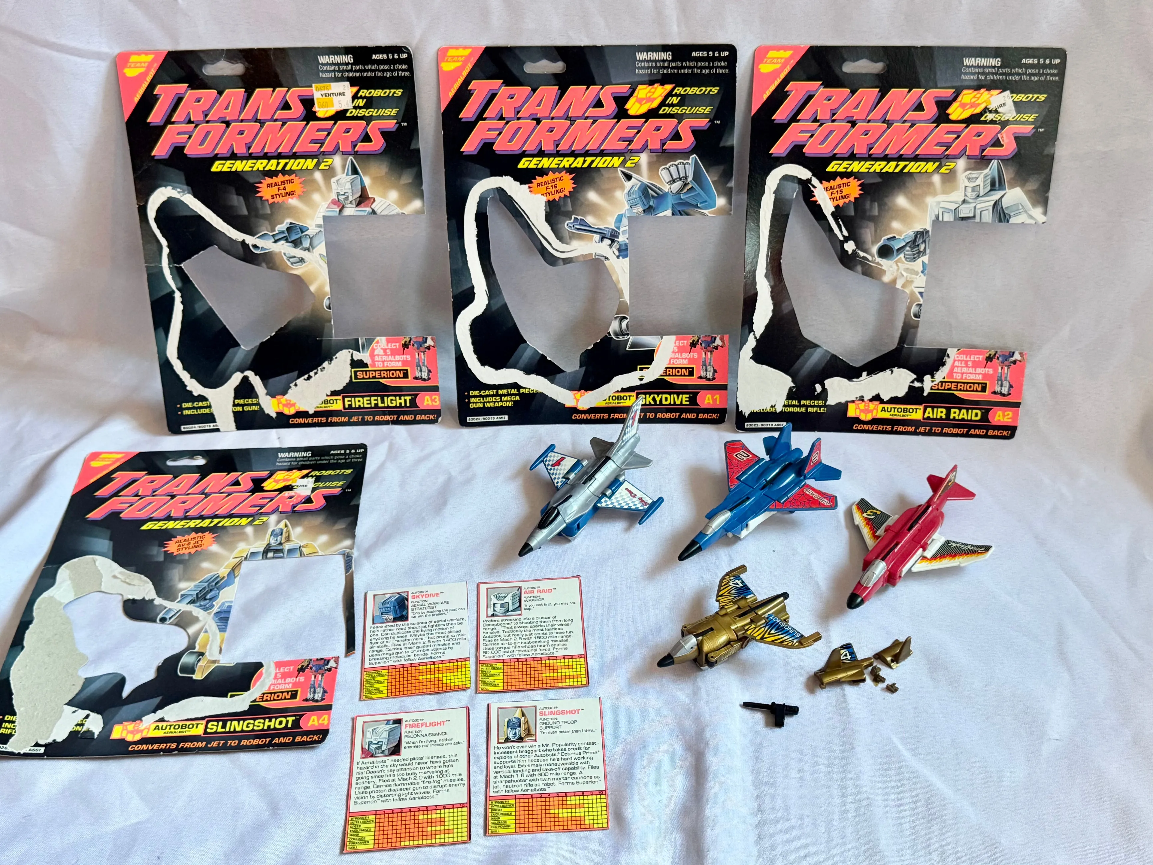 Product image for Transformers G2 Arerialbots/Superion Lot Vintage 1994