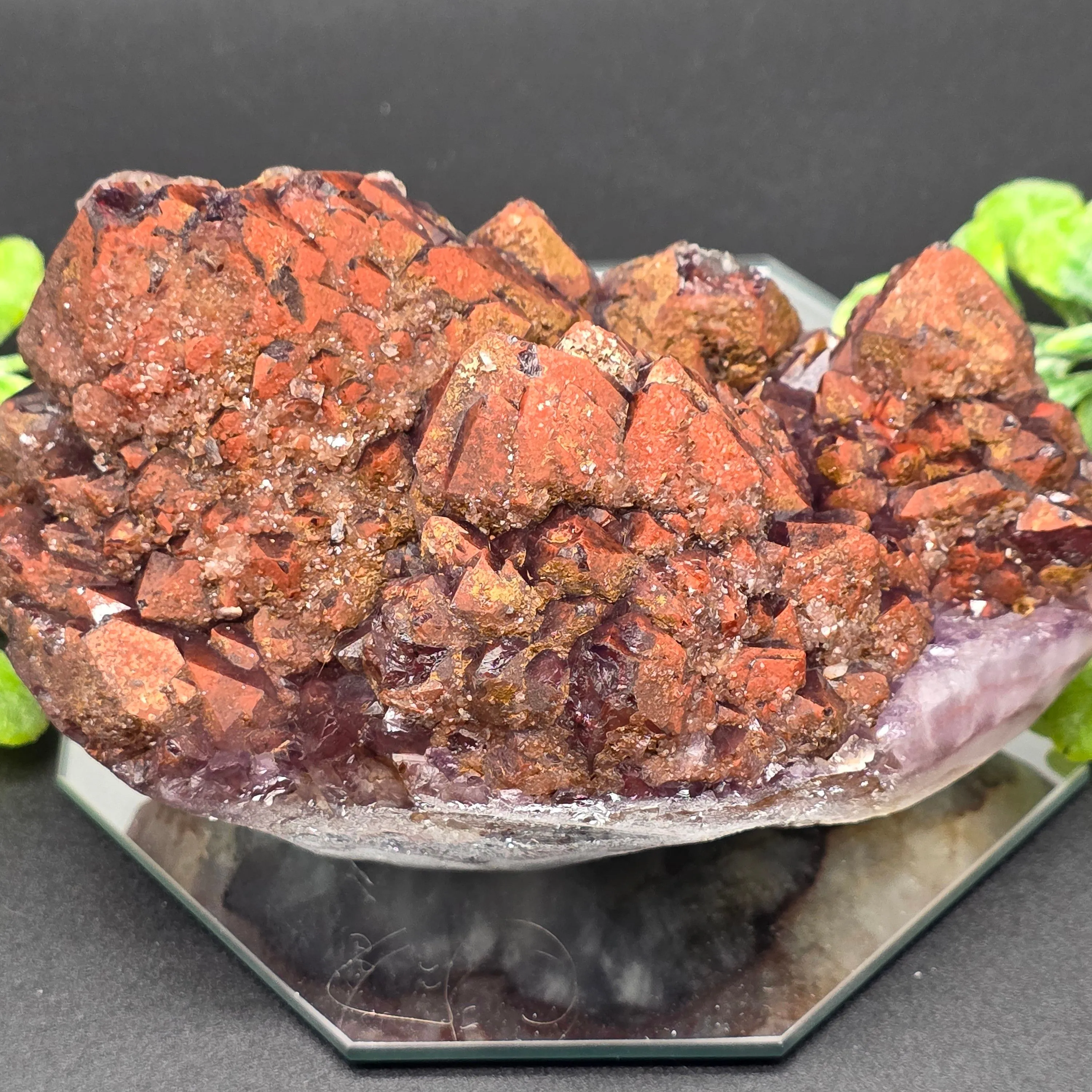 Product image for #379 Amethyst with Hematite Kannada Mine, Maharashtra, India