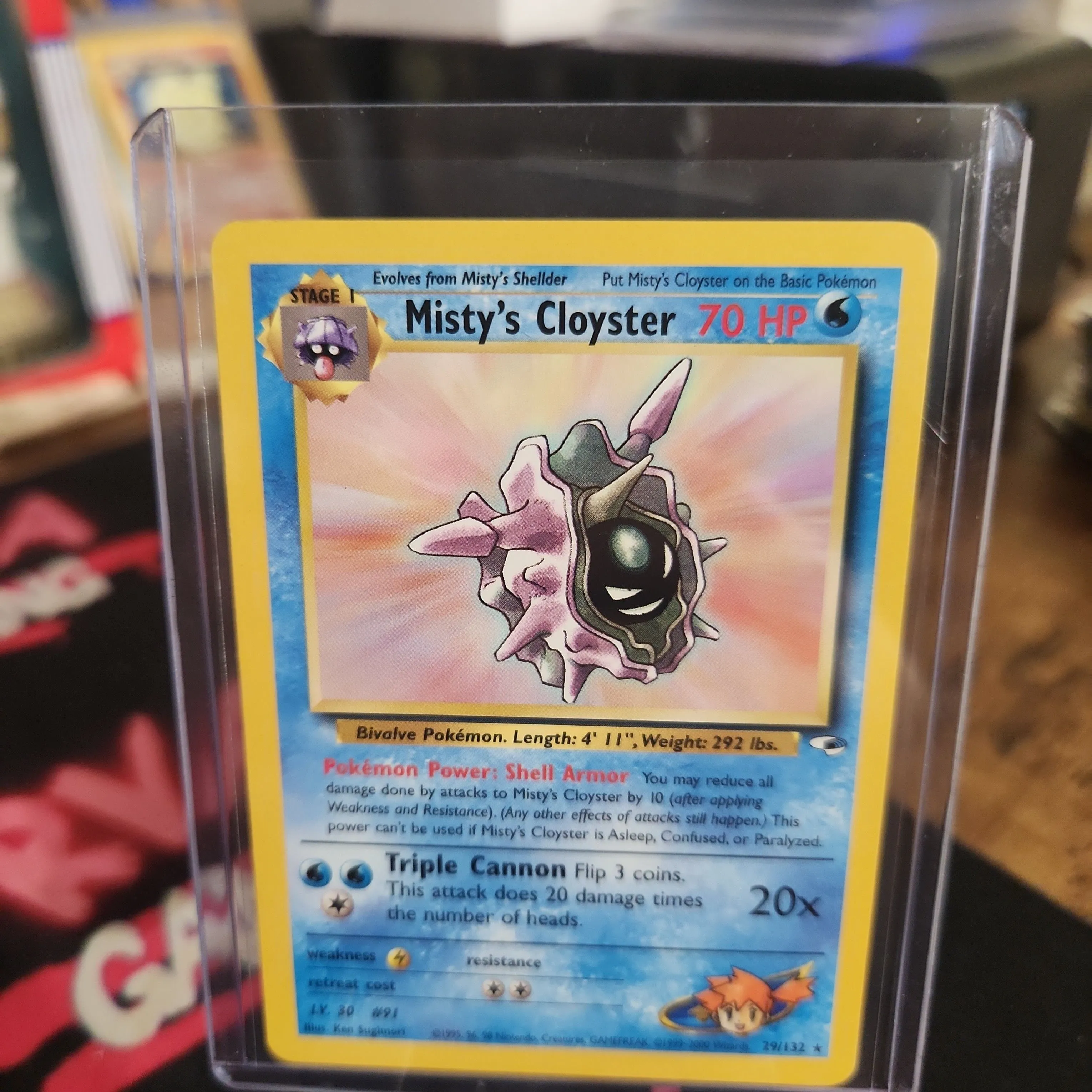 Misty's Cloyster - 29/132 - Rare Unlimited Gym Heroes - Pokemon Card - LP   Whatnot: Shop, Sell, Connect