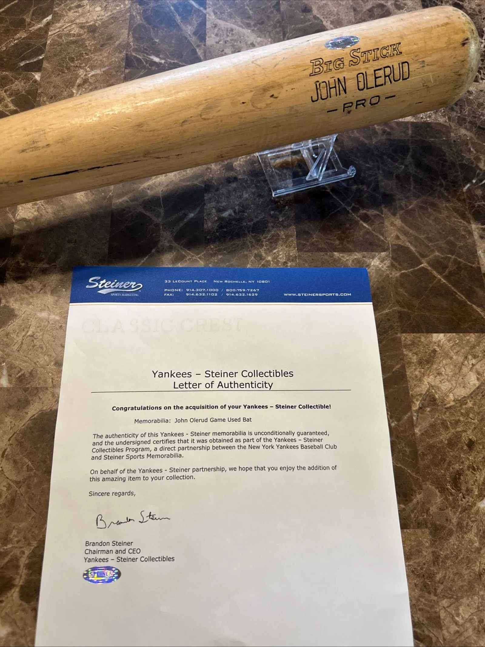 Product image for 🔥 John Olerud game used bat 🔥
