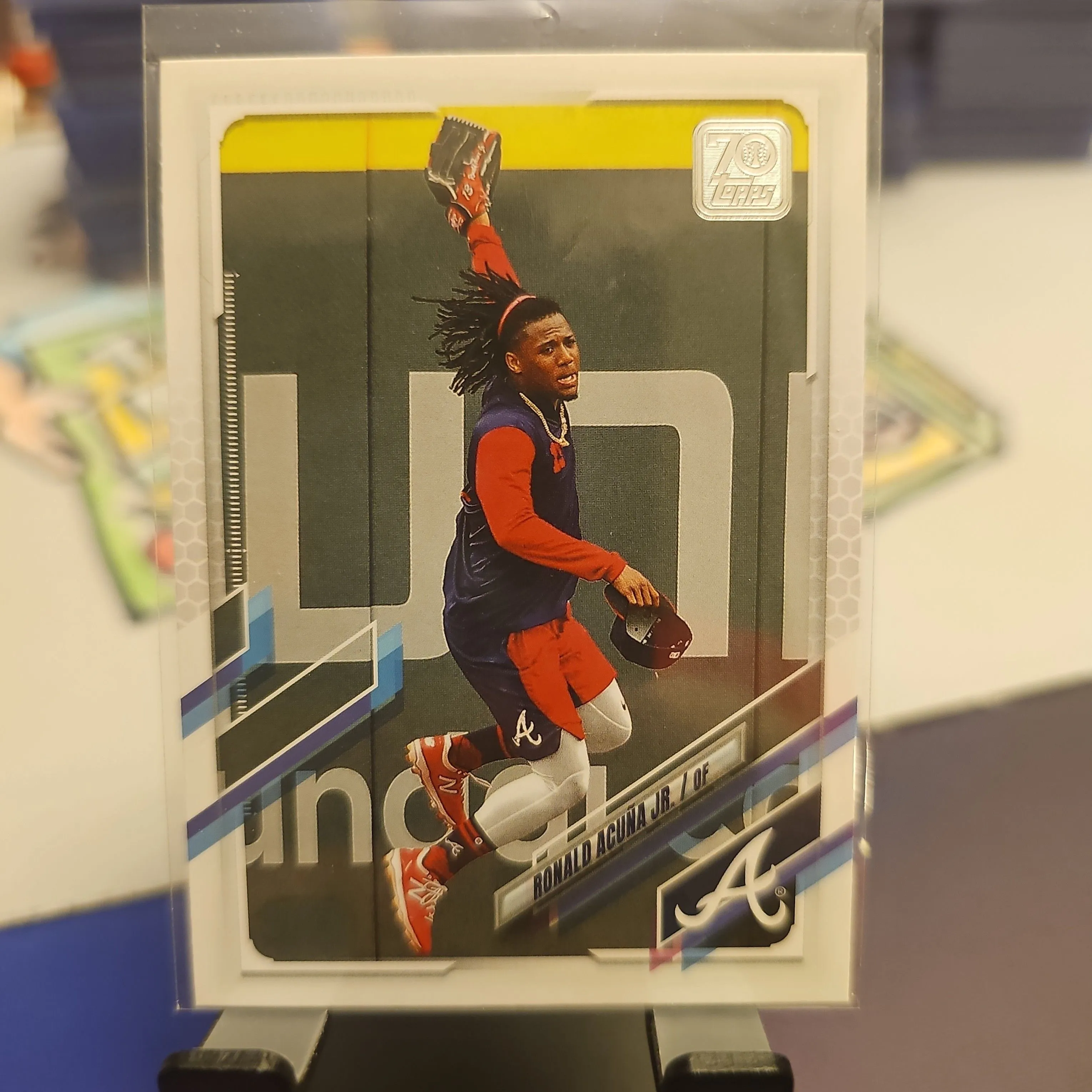 Product image for Ronald Acuna Jr - SP Image Variation 2021 Topps - Braves