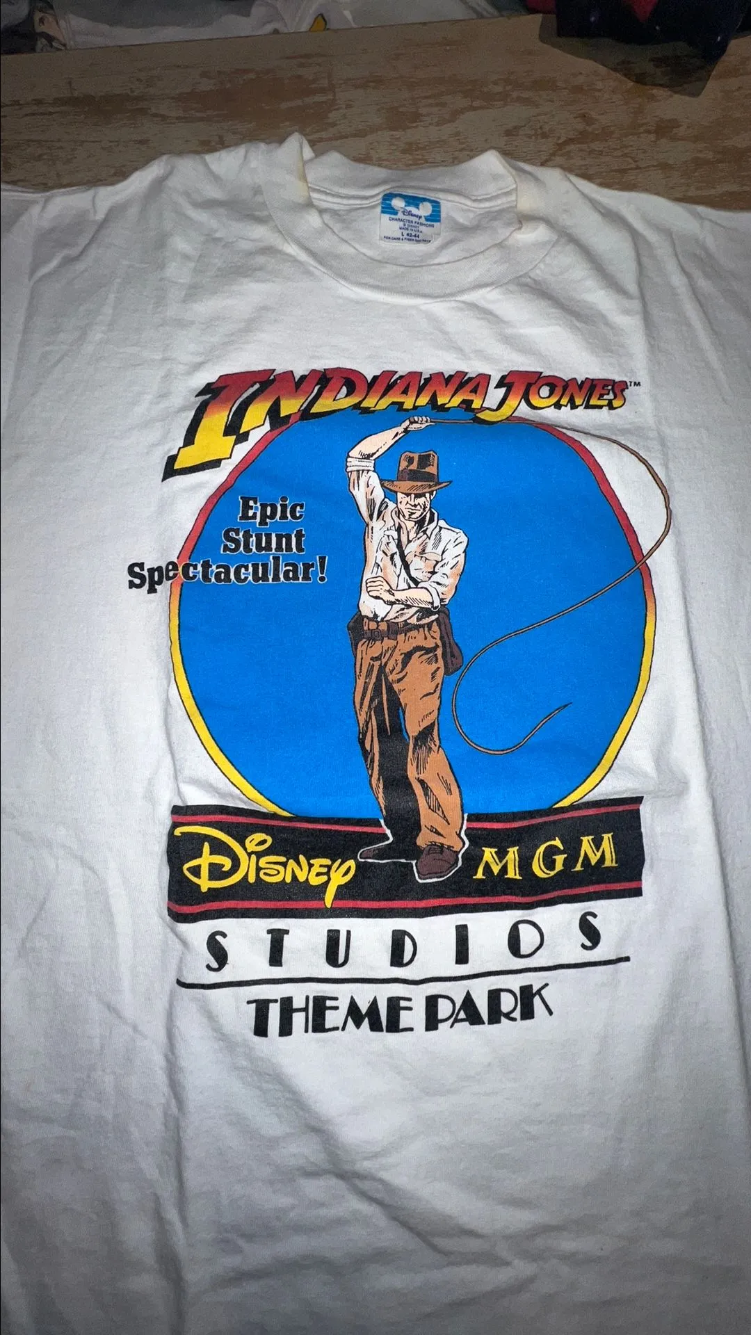 Product image for 011: 80s DISNEY PARK INDIANA JONES - L (20X27)
