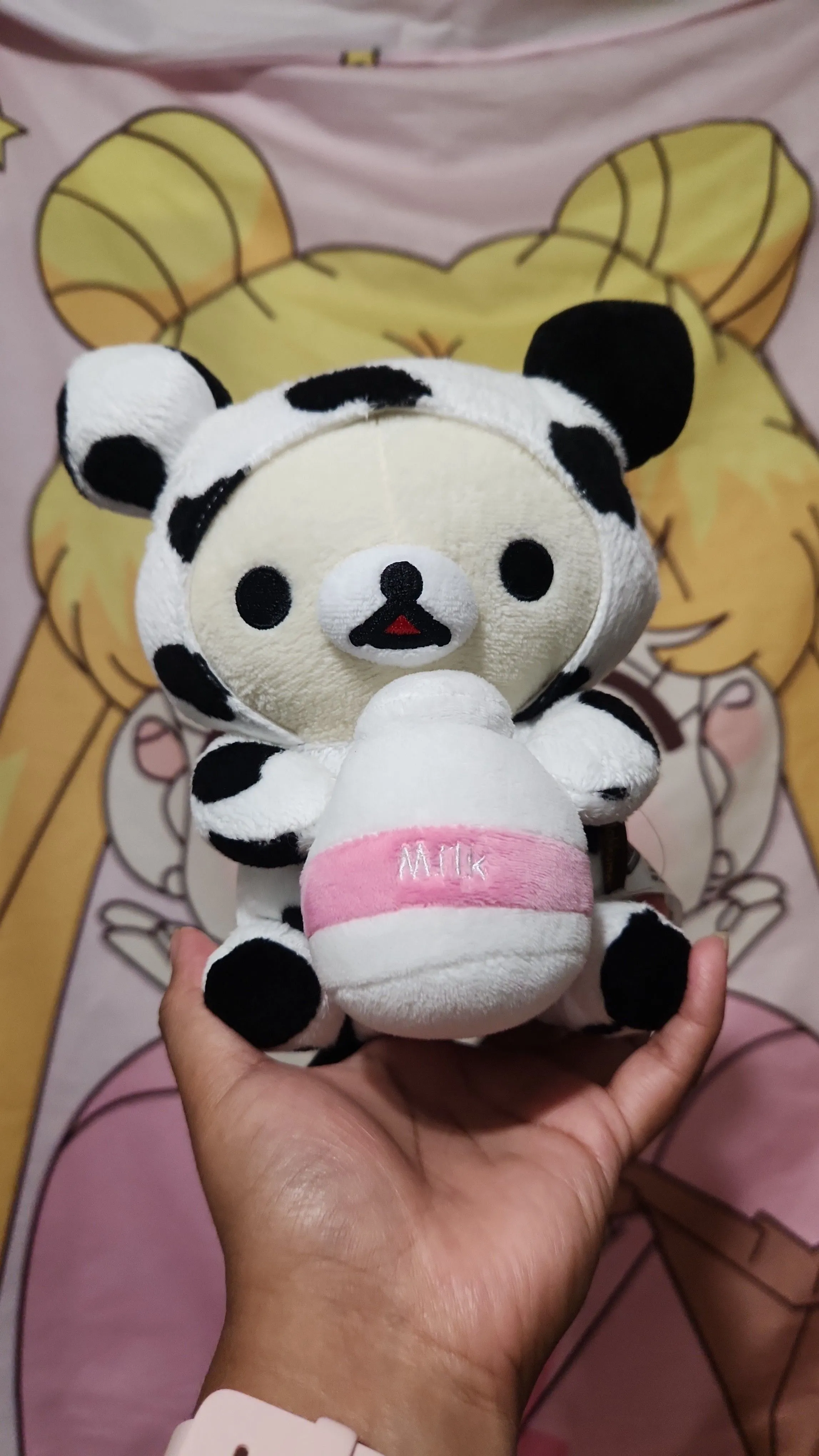 Product image for Rilakkuma San-X Korilakkuma Seated Cow Plush Stuffed Animal