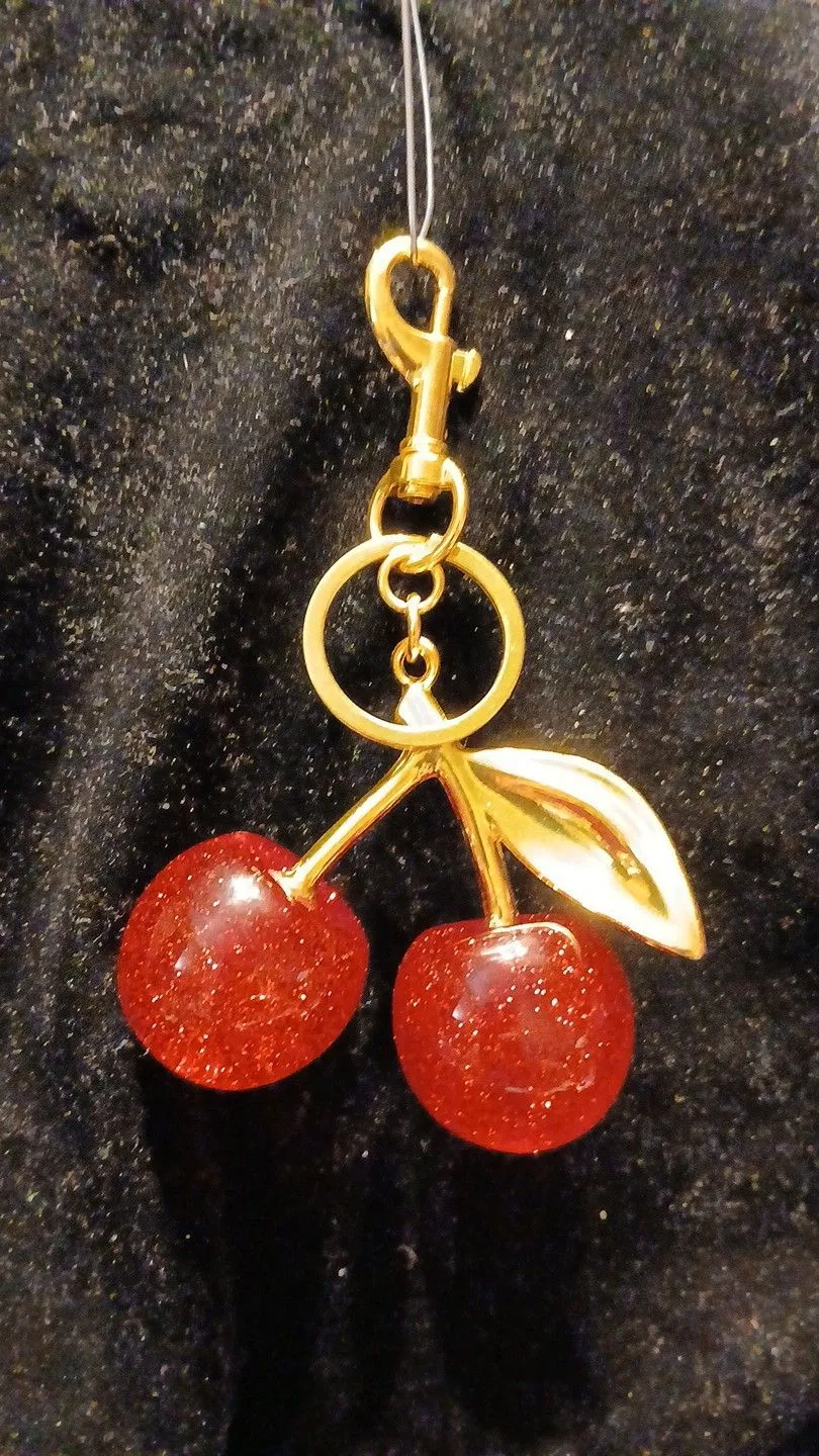 Product image for Keychains ‐ Gold-toned Cherries, PJ 30
