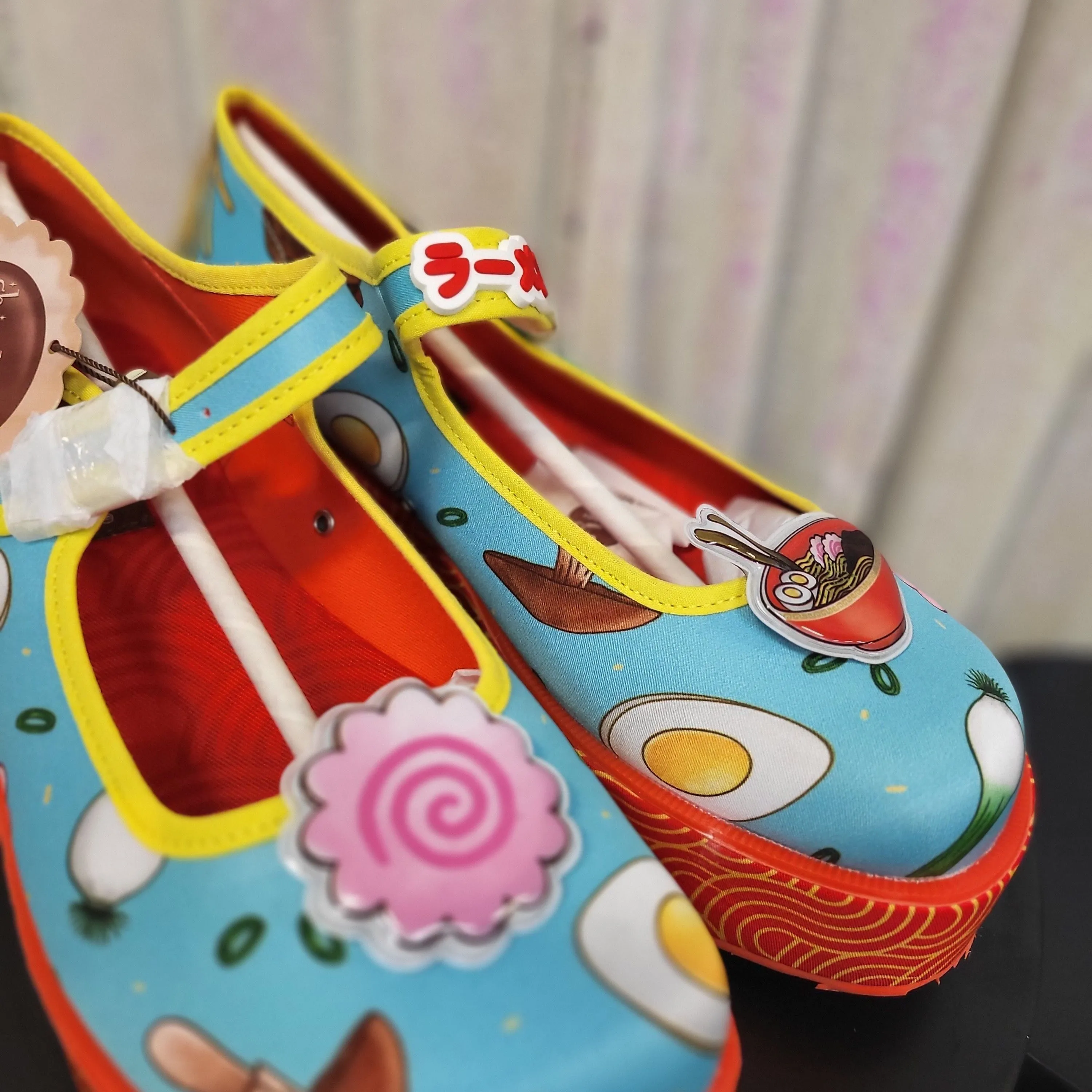 Product image for ramen noodle wedge shoes