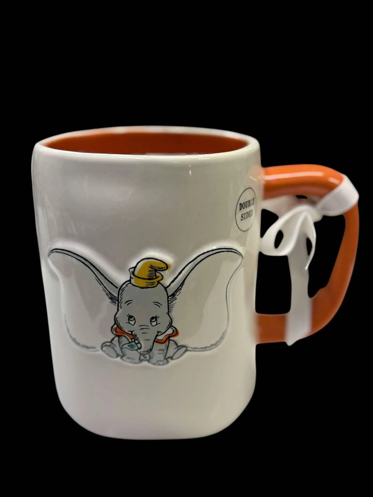 Product image for Rae Dunn Disney Dumbo Mug (White/Orange)