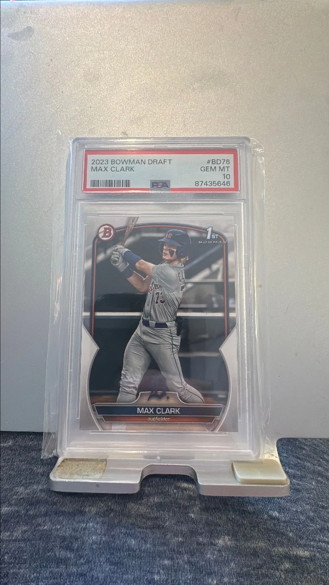 Product image for 2023 Bowman Draft Max Clark BD76  PSA GEM MT 10