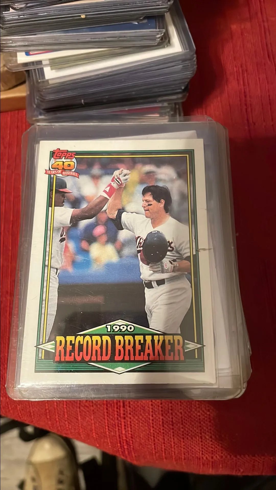 Product image for Topps 1991 Carlton Fisk record breaker