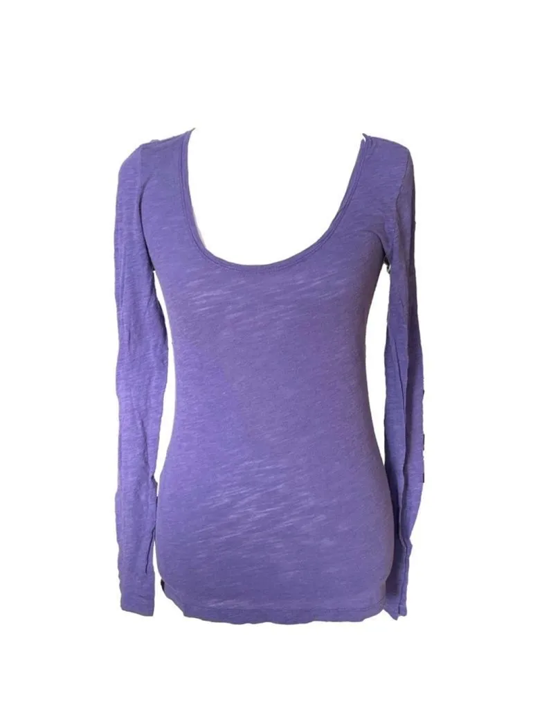 Product image for Women's Victoria's Secret Top Size S Purple Long Sleeve