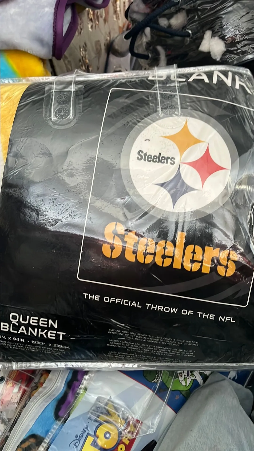 Product image for Steelers queen blanket