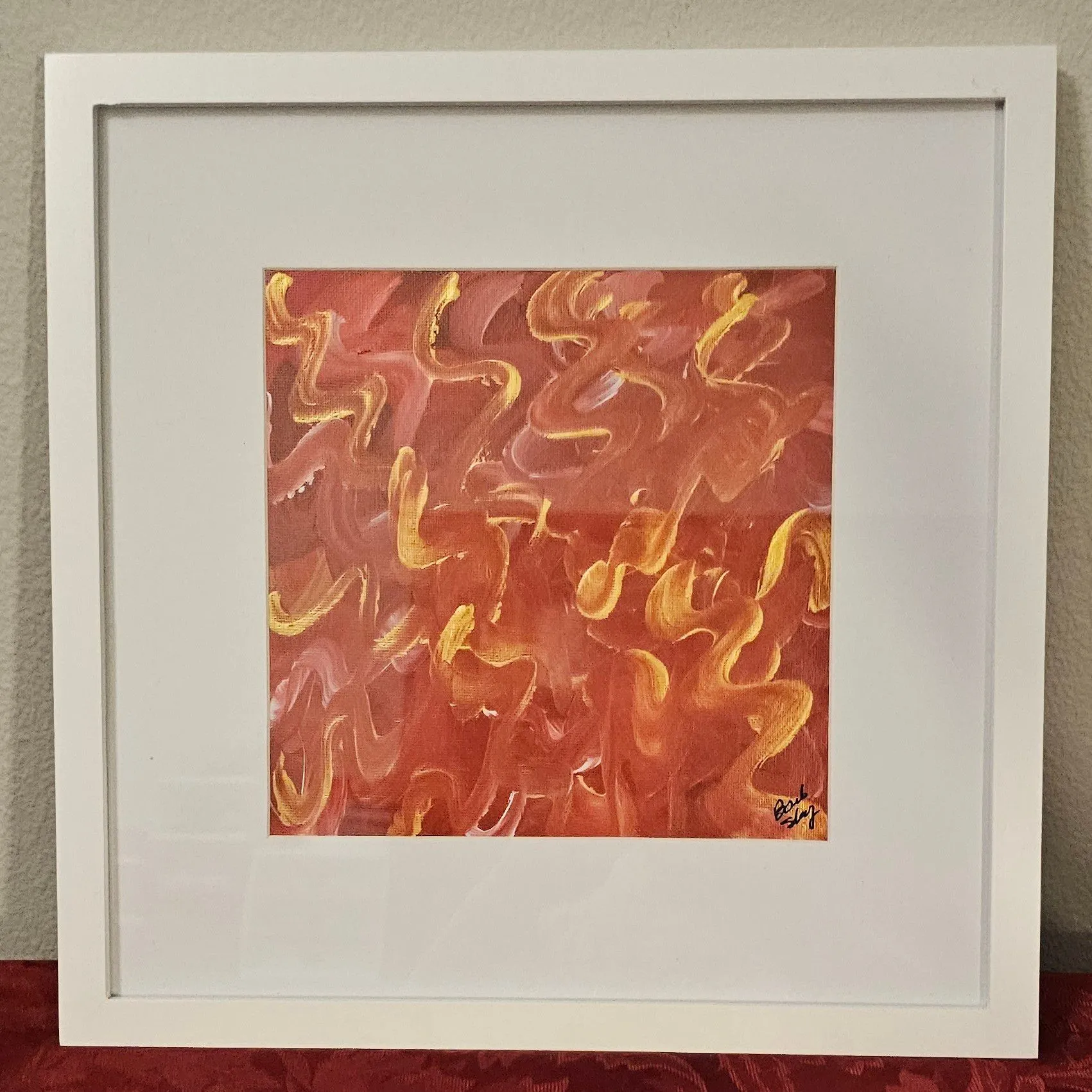 Product image for Art-Red Acrylic  Abstract
