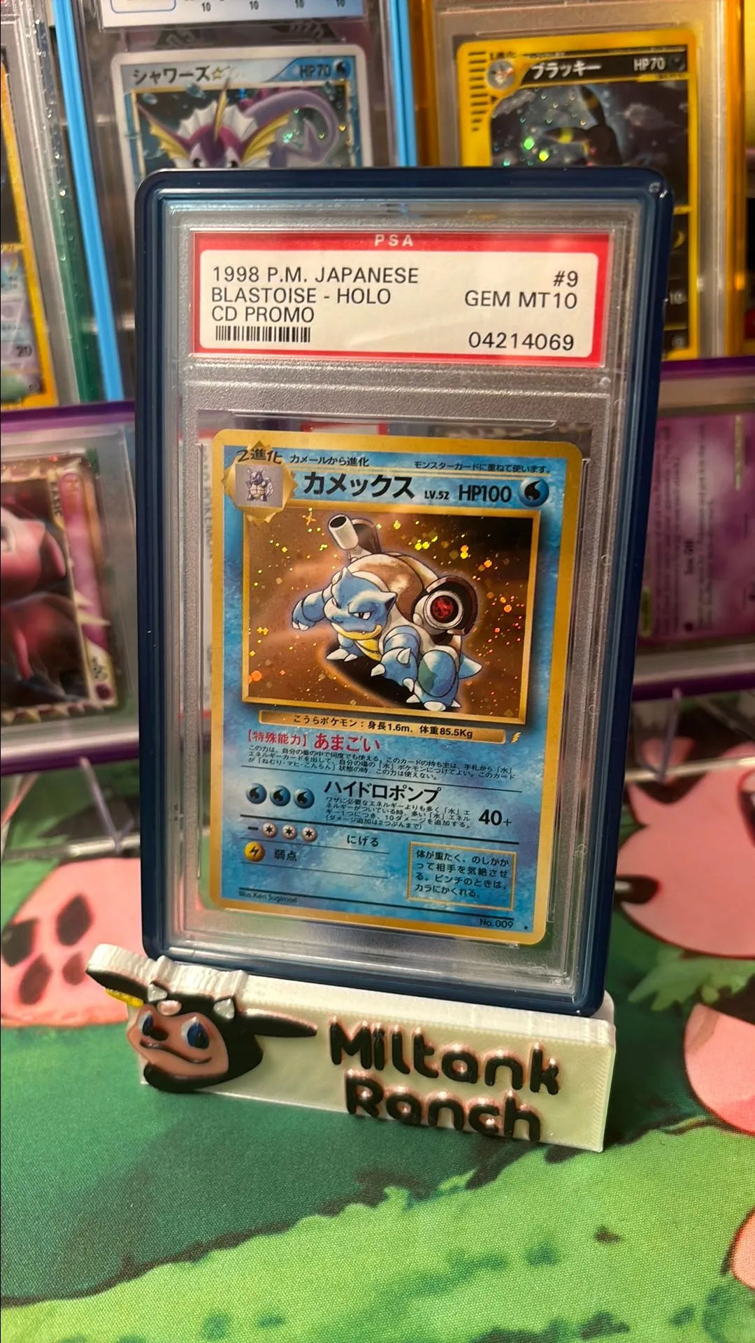 Product image for CD PROMO BLASTOISE HOLO  PSA VINTAGE GEM MINT 10