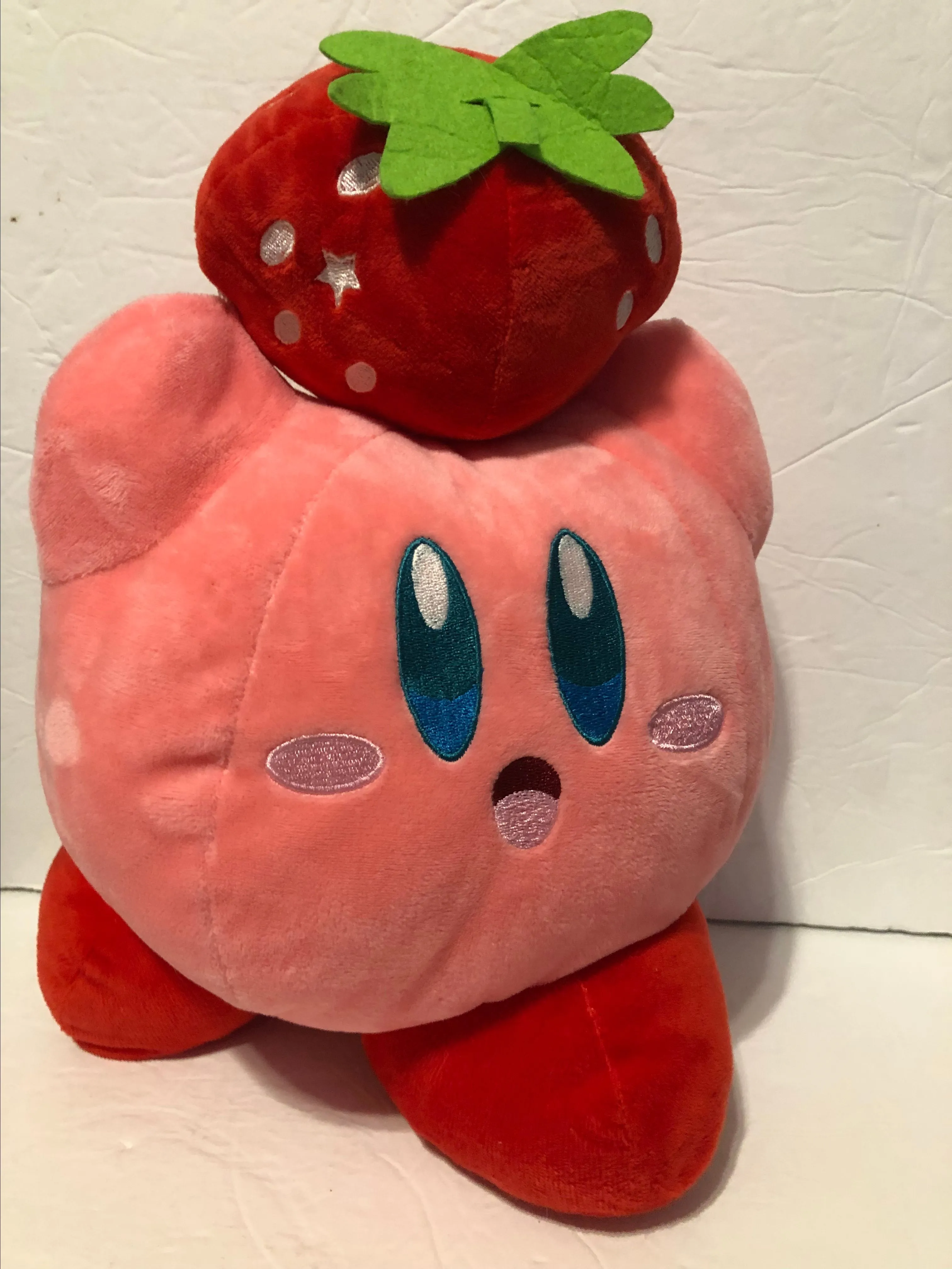 Product image for Kirby Holding Strawberry Plush