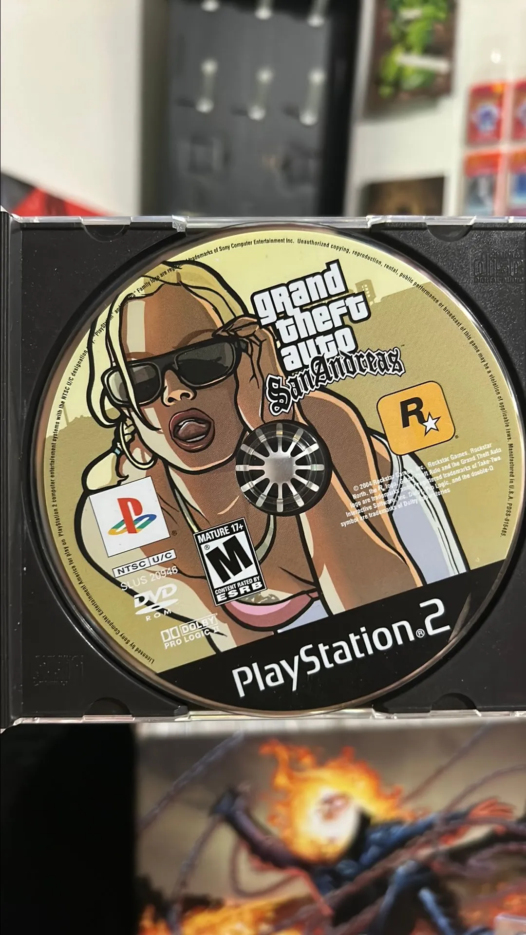 Product image for Grand Theft Auto San Andreas loose disc PS2