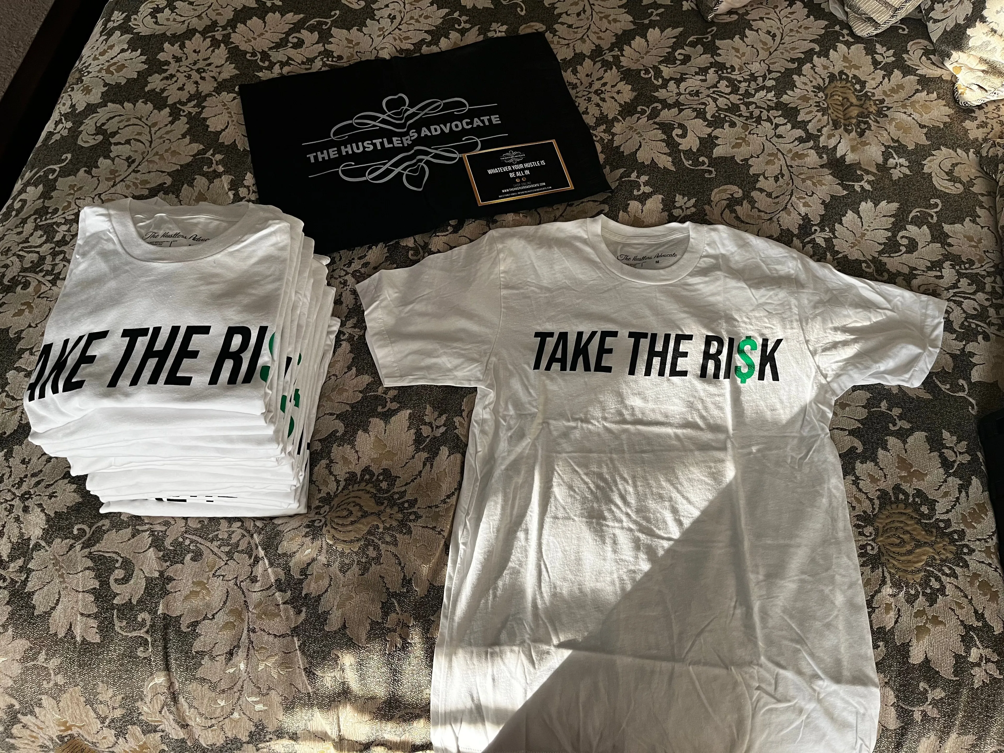 Product image for Take The Ri$K Tee (white)