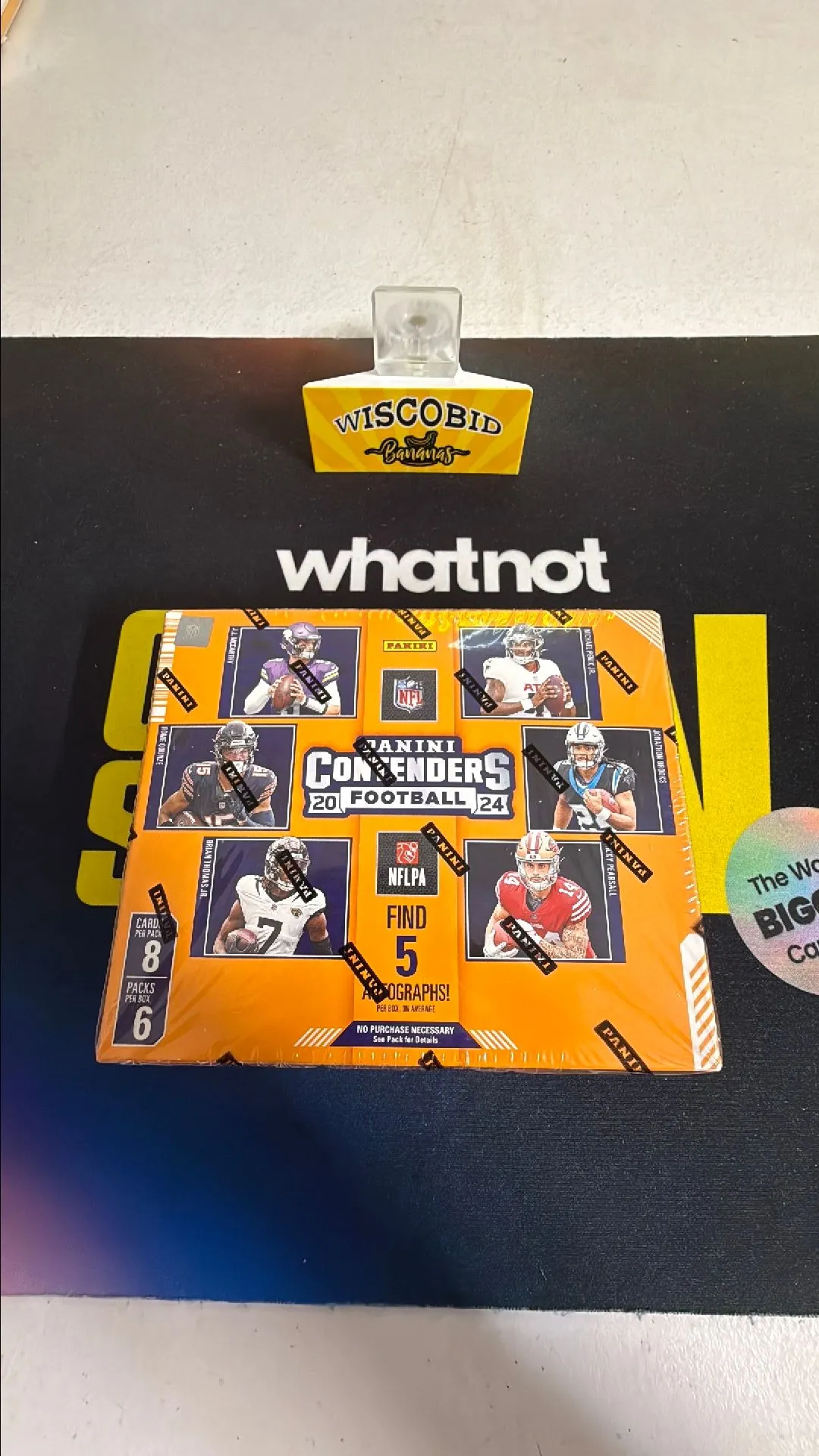 Product image for 2024 Panini Contenders Football NFL Hobby Box 5 Autos Per