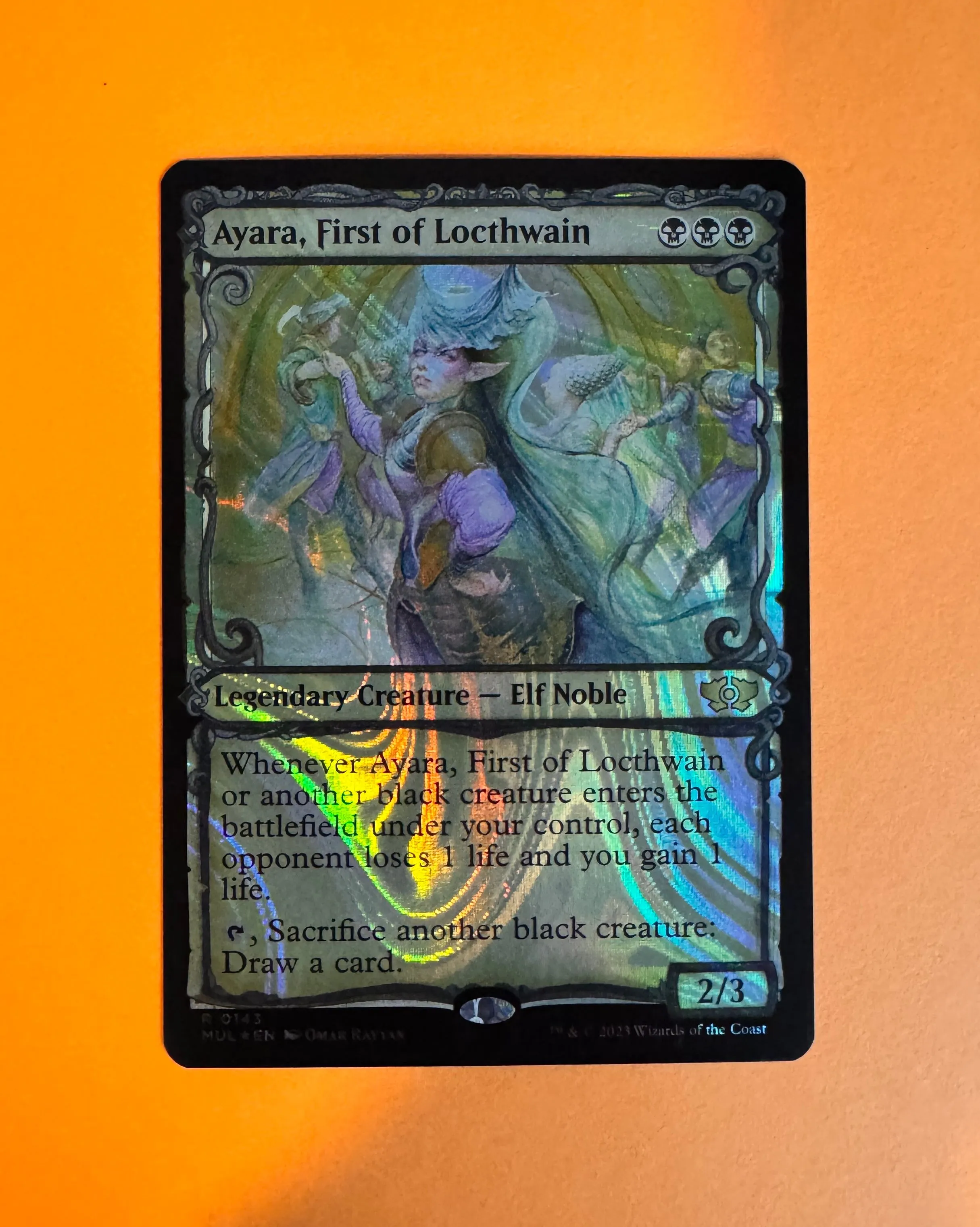 Product image for #143 Ayara, First of Locthwin (SURGE FOIL)