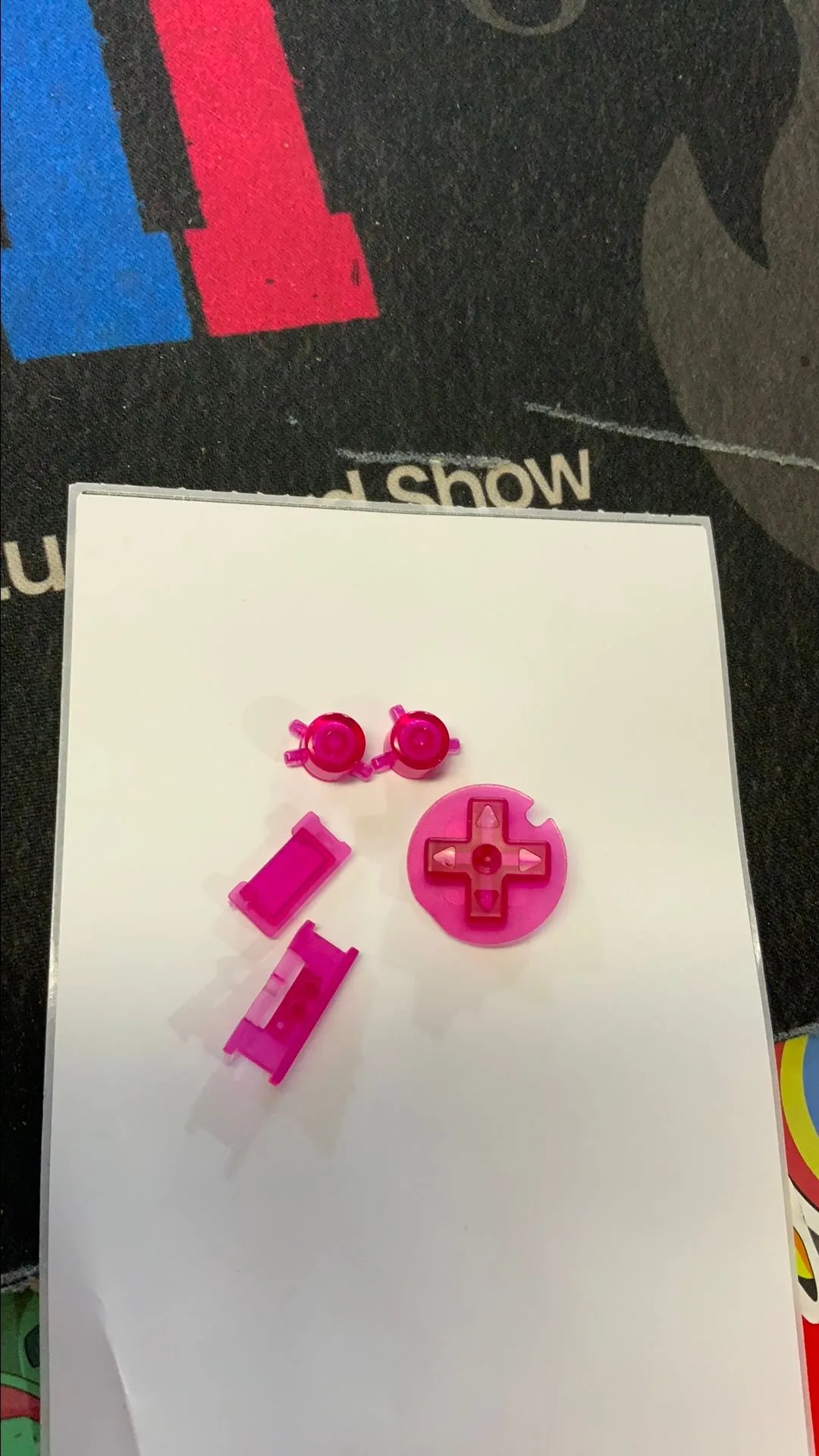 Product image for Gameboy color buttons clear pink
