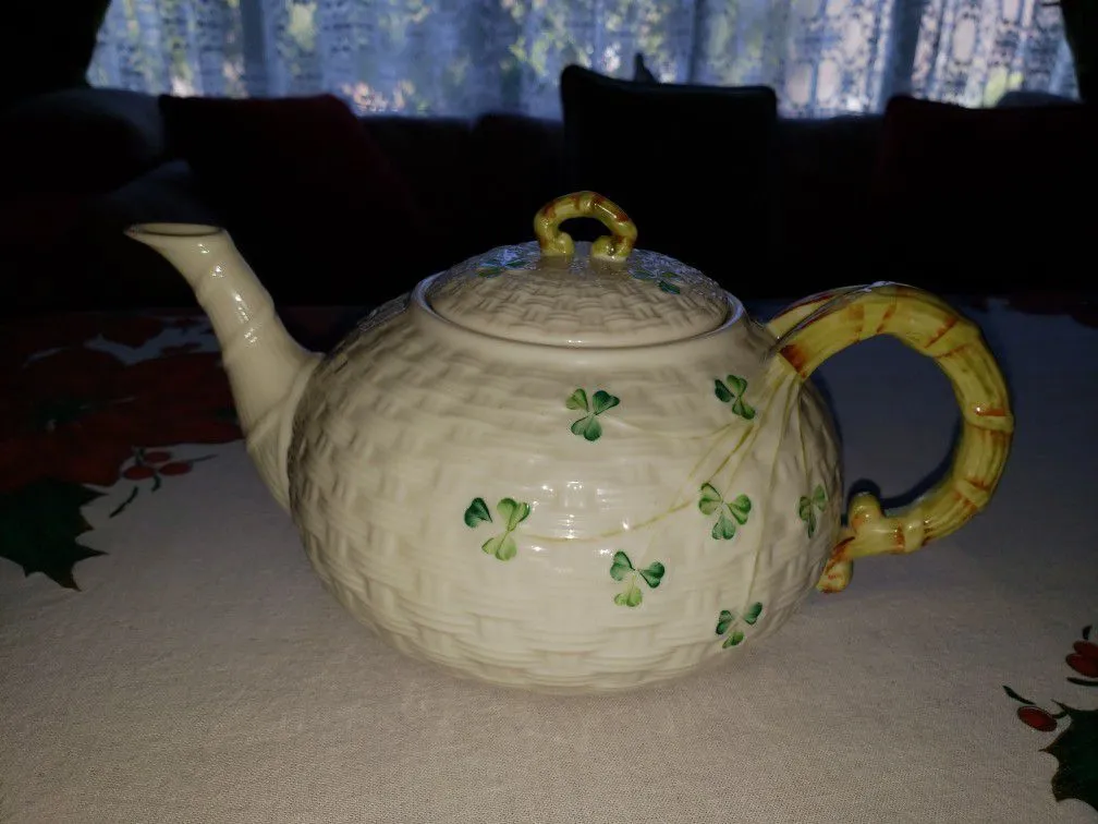 Product image for Belleek China Irish Tea Pot
