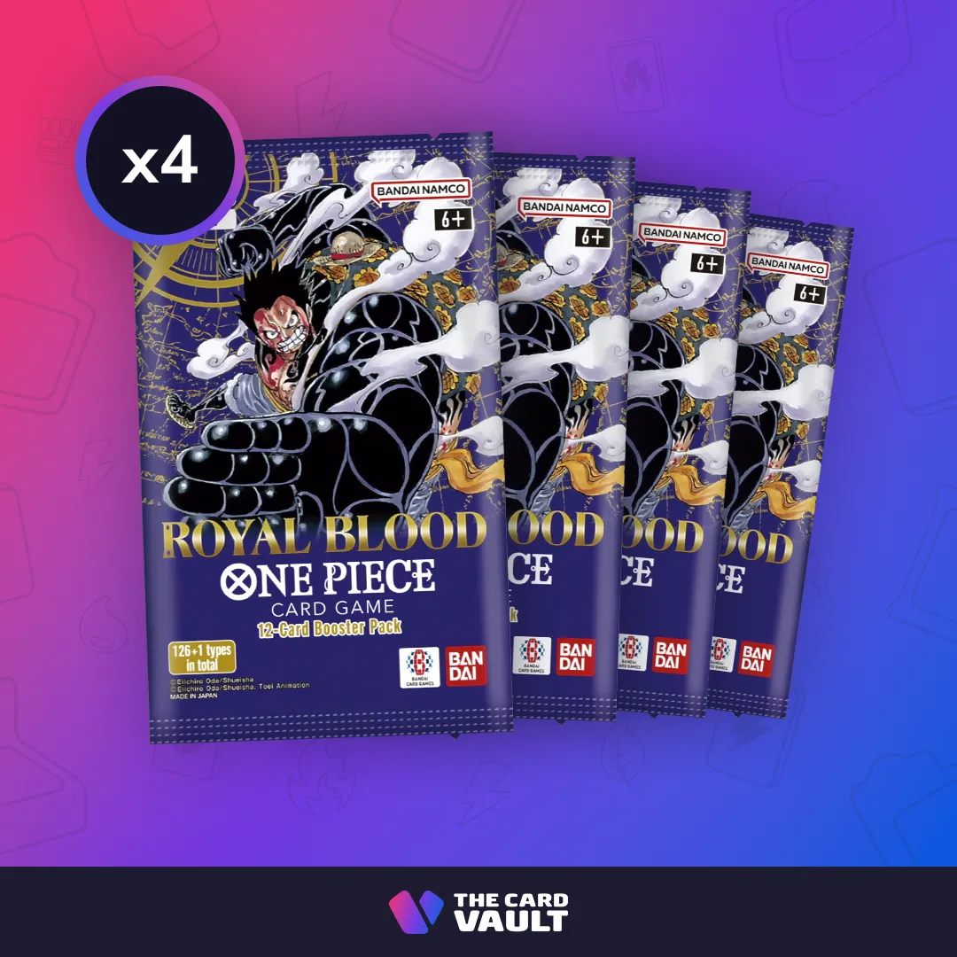 Product image for 4 x One Piece TCG - Royal Blood (OP-10) - Booster Pack
