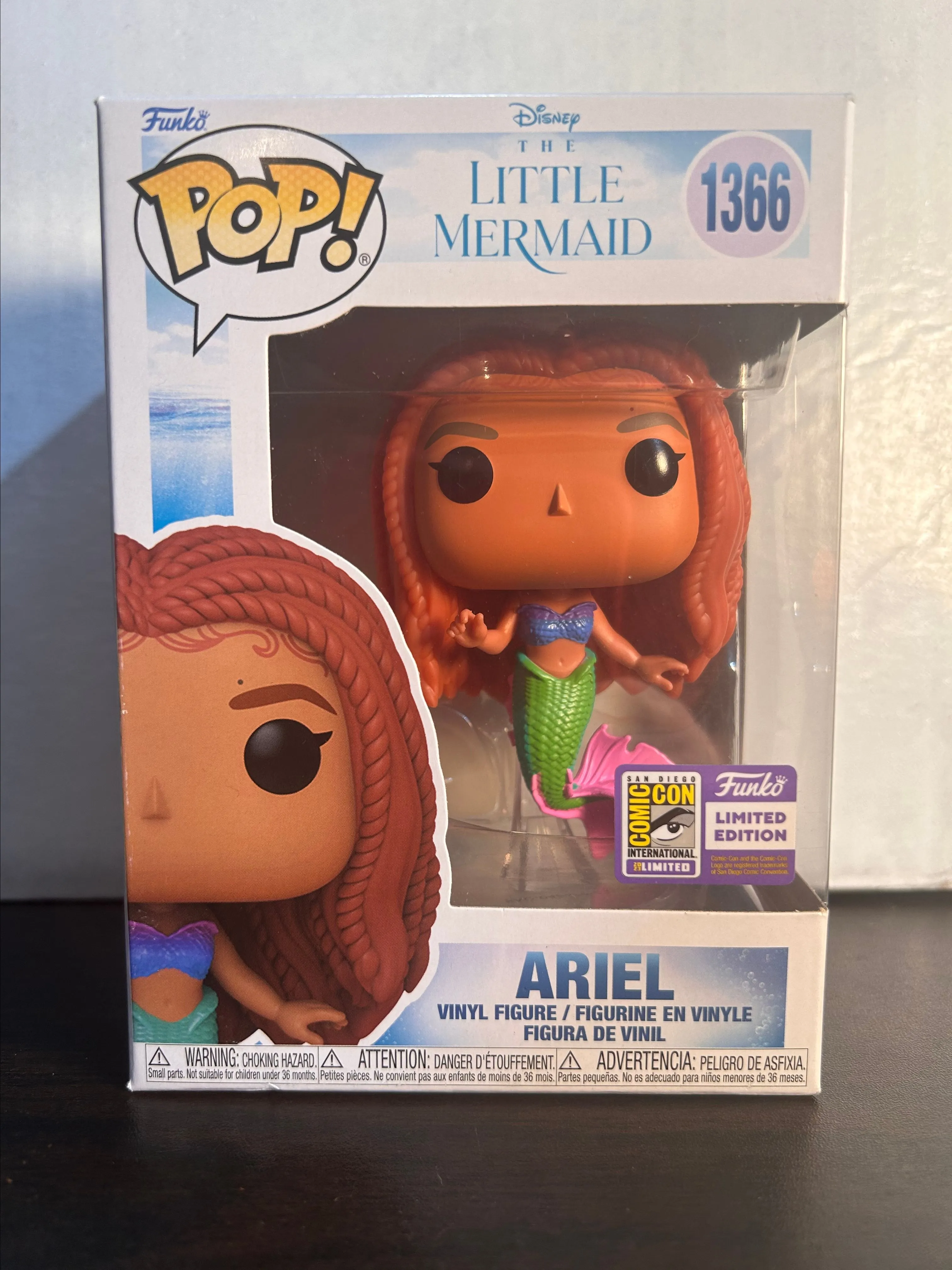 Product image for Ariel 2023 San Diego Comic Con LE The Little Mermaid Disney Funko Pop 1366