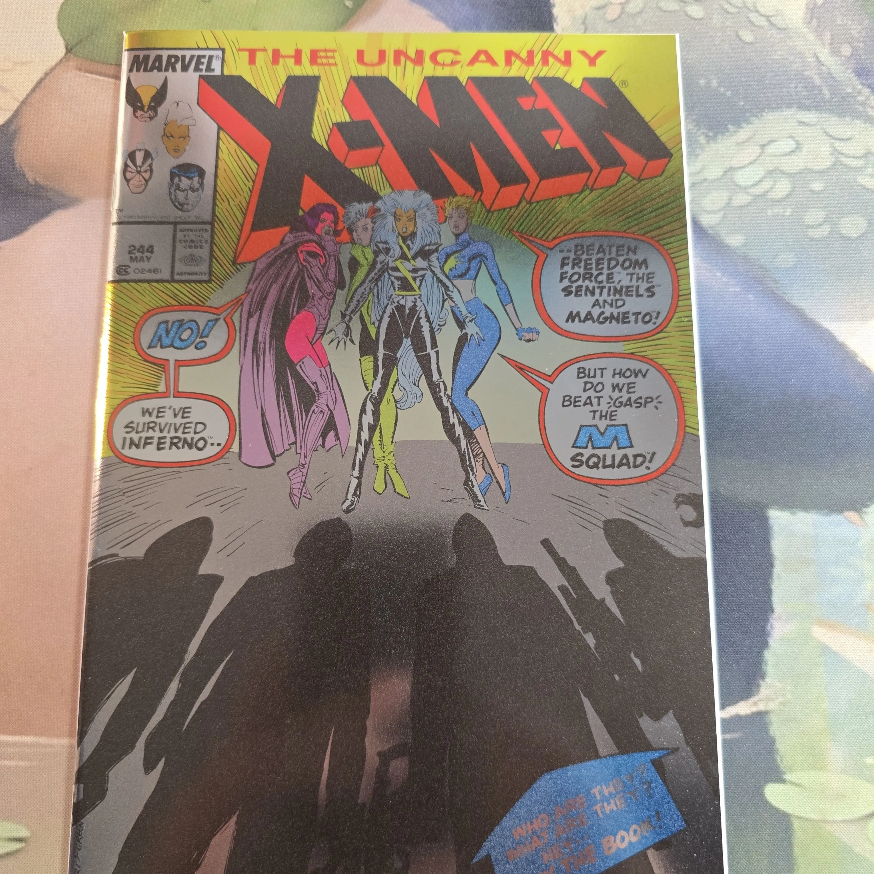 Product image for VIRGIN Uncanny X-Men #244  FN  Marvel Comics 1989  1st Jubilee VIRGIN