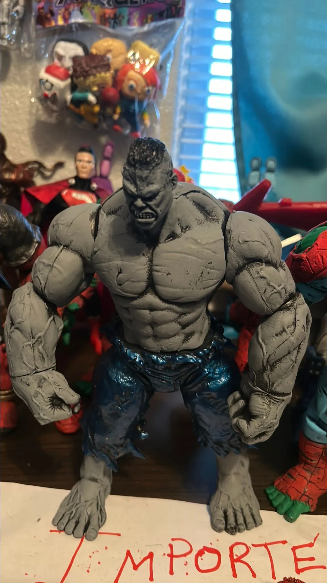 Product image for Grey Hulk. Imported customs