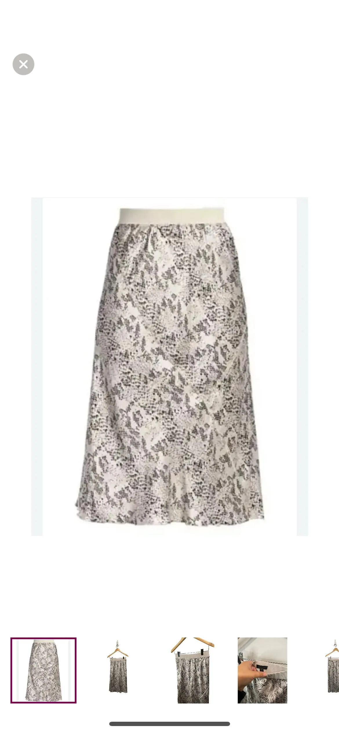 Product image for ATM Silk Snake-Skin Pattern Midi Skirt in Haze Pavement Combo
