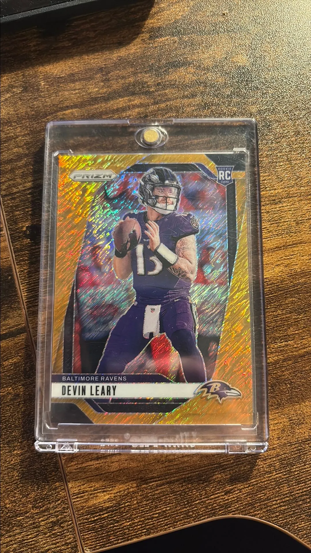 Product image for Devin Leary Rookie Gold Shimmer /10