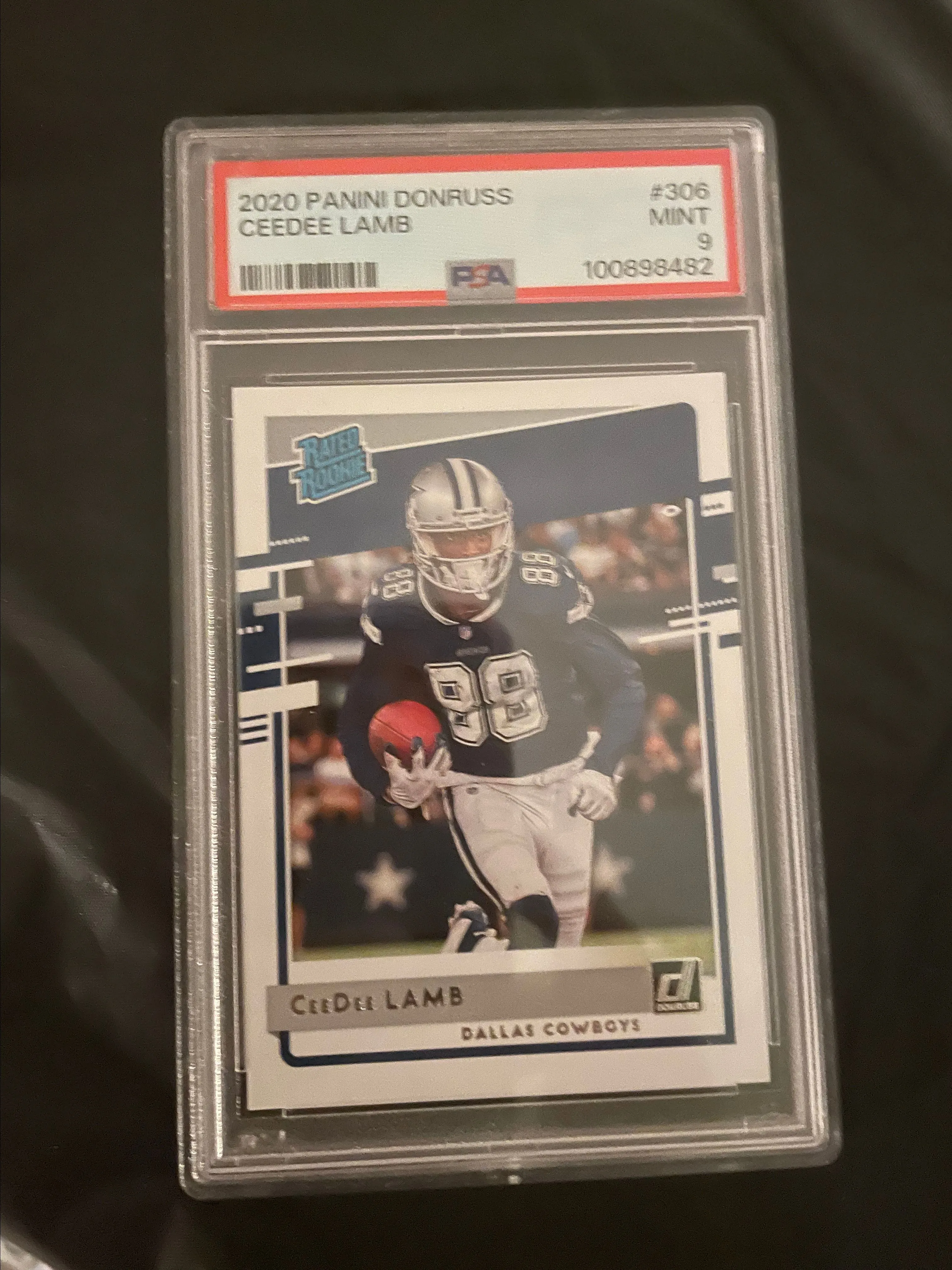 Product image for CeeDee Lamb Donruss Rated Rookie PSA 9
