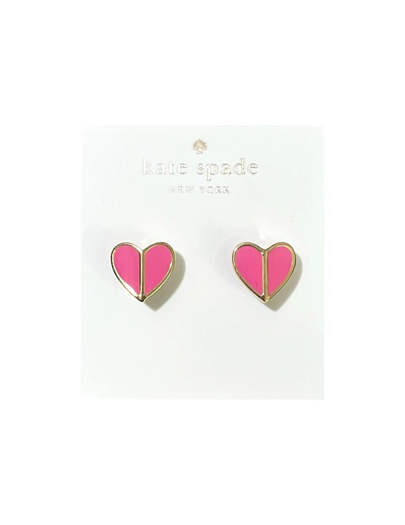 Product image for Kate Spade NEW heart pink enamel and gold