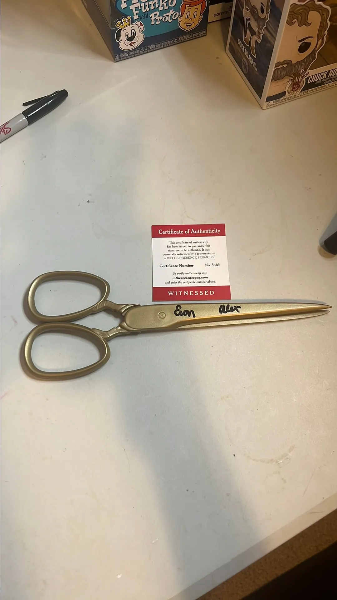 Product image for Signed Evan Alex Us Movie Prop Scissors Pluto