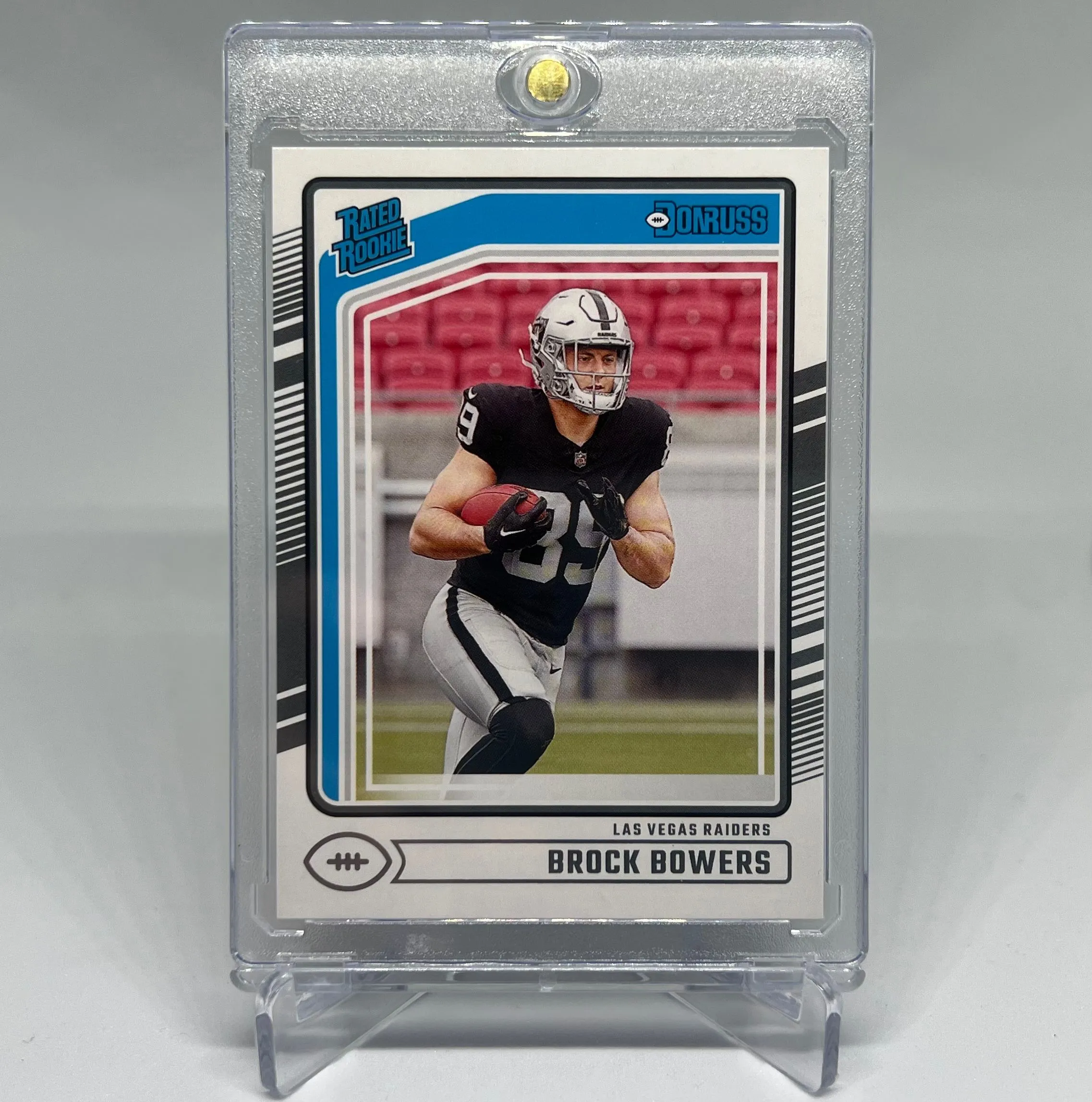 Product image for Brock Bowers 2024 Panini Donruss Rated Rookie Base RC