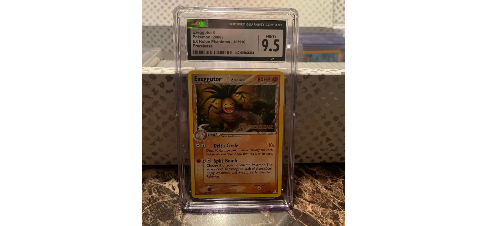Product image for Pokémon "Exeggutor" Delta Species! Foil Stamped Pre-Release CGC Graded 9.5 Slabbed!