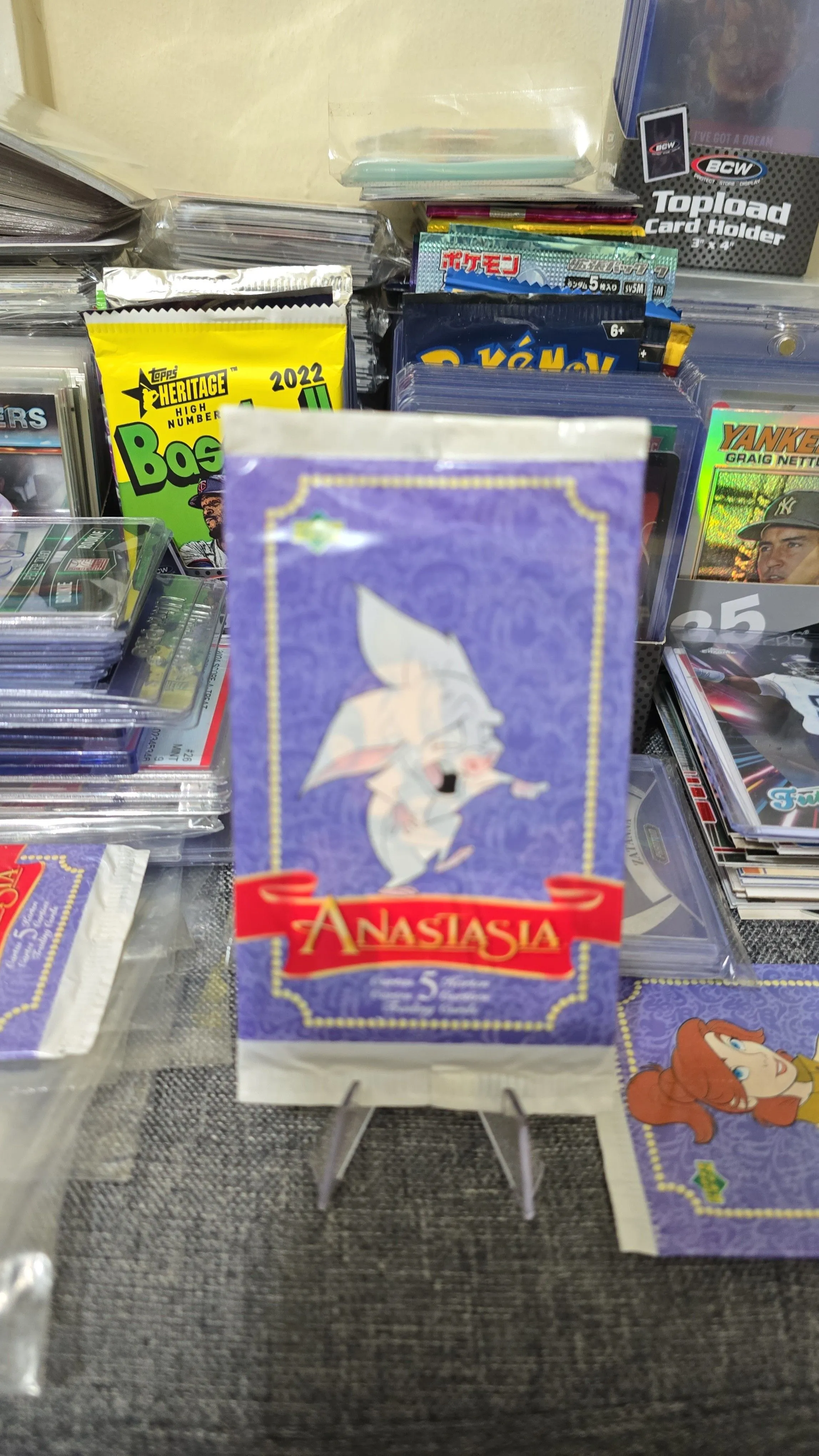 Product image for Vintage Disney Anastasia Trading Cards 1 Pack  5 Cards Upper Deck  1998