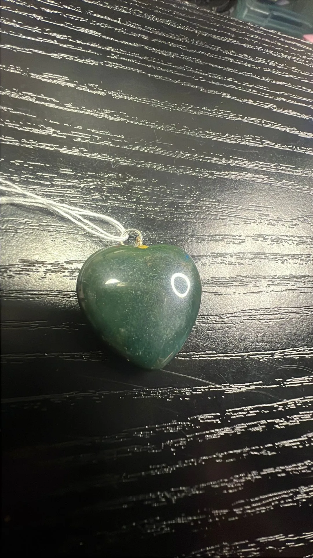 Product image for Green Jasper heart pendant