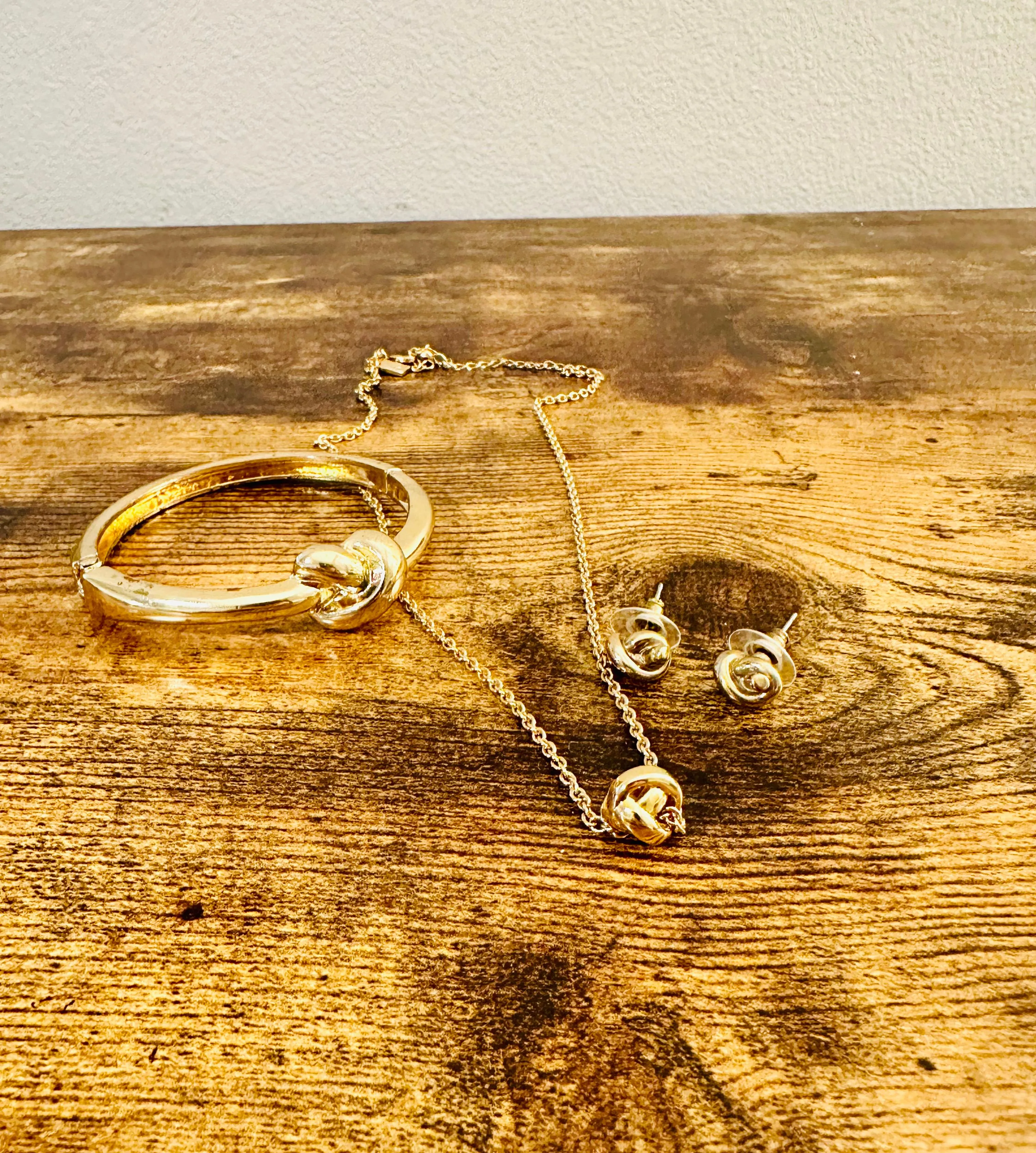 Product image for Kate Spade Sailors Knot Earrings, Bracelet and Necklace Set