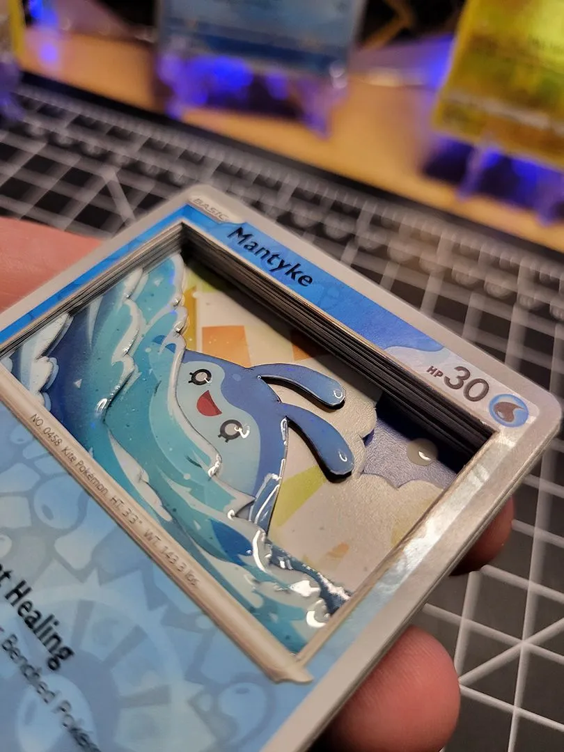 Mantyke - Full 3D Card Cut - Pokmon Reverse Holo 039/182 - 3D ART CARD Cut  Piece  Whatnot: Shop, Sell, Connect
