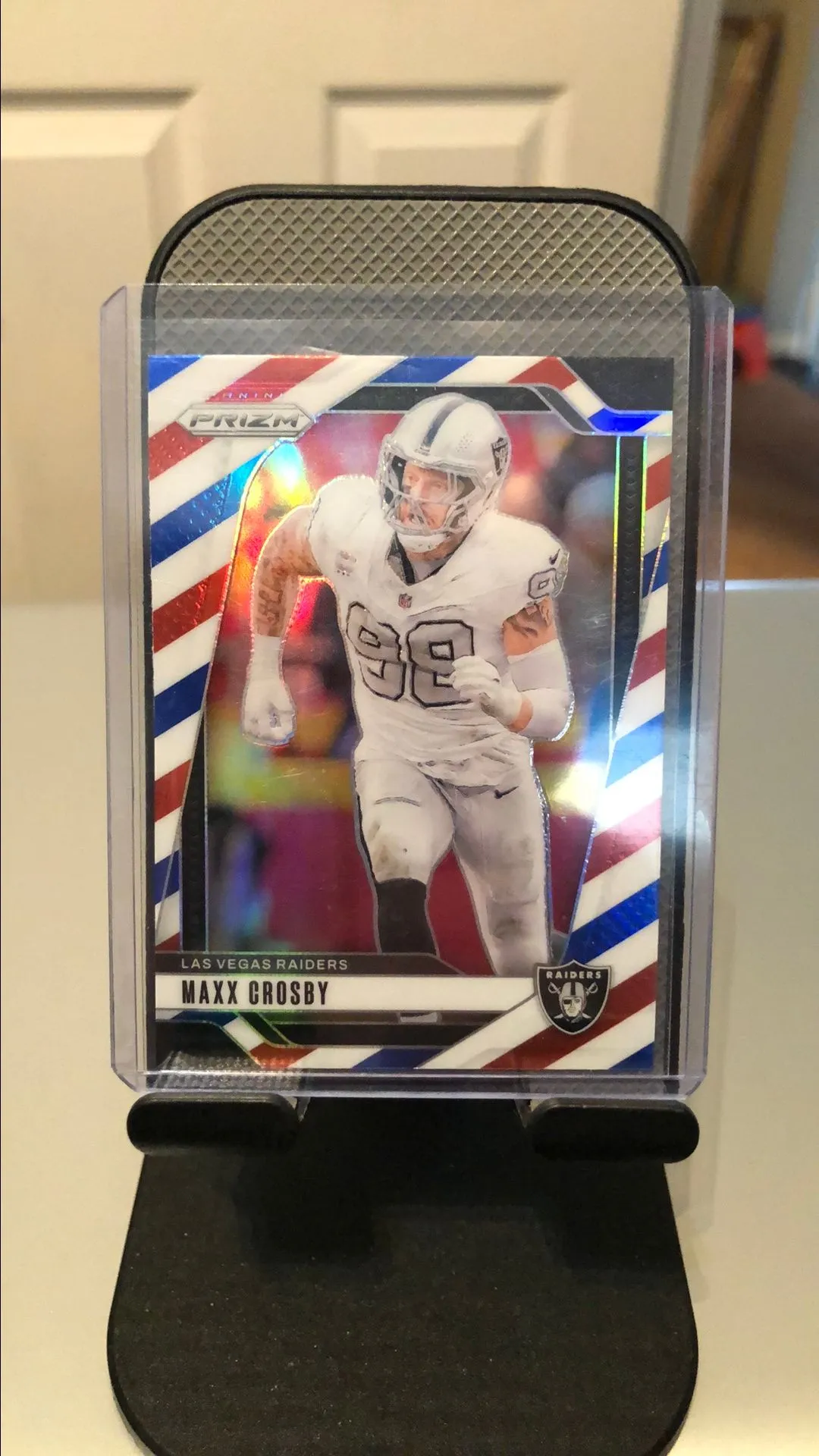 Product image for 2024 Panini Prizm Red White Blue Maxx Crosby